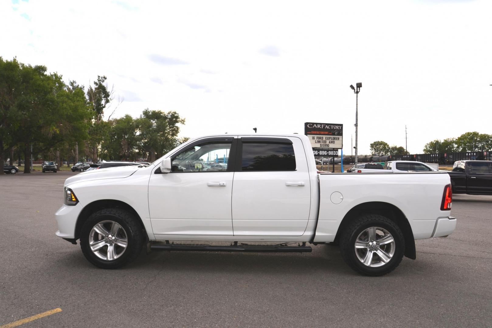 2013 Bright White /Black RAM 1500 Sport (1C6RR7MT6DS) with an 5.7L V8 OHV 16V engine, 6-Speed Automatic transmission, located at 4562 State Avenue, Billings, MT, 59101, (406) 896-9833, 45.769516, -108.526772 - Photo#6