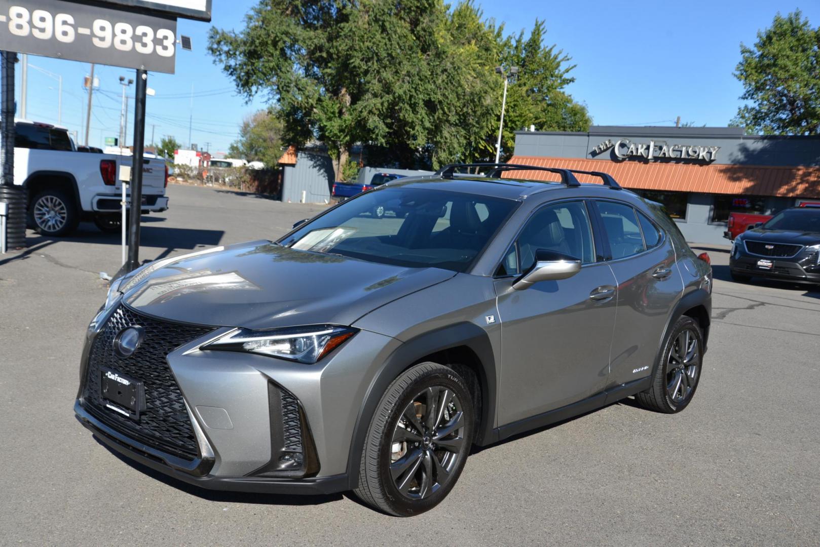 2019 ATOMIC SILVER /Black Lexus UX 250h F SPORT (JTHU9JBH2K2) with an 2.0L L4 DOHC 16V HYBRID engine, CVT transmission, located at 4562 State Avenue, Billings, MT, 59101, (406) 896-9833, 45.769516, -108.526772 - Photo#2