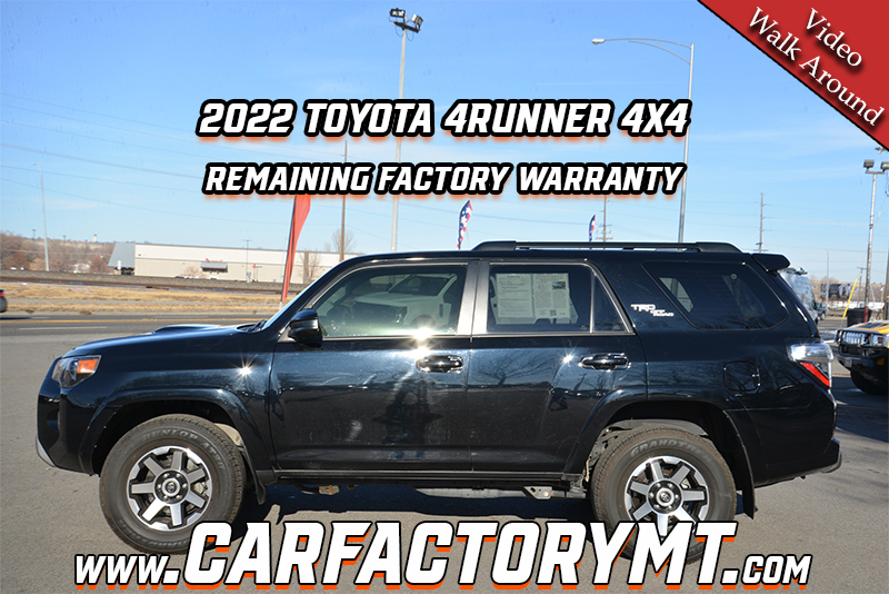 2022 Toyota 4Runner TRD Off-road 4WD, Remaining Factory Warranty