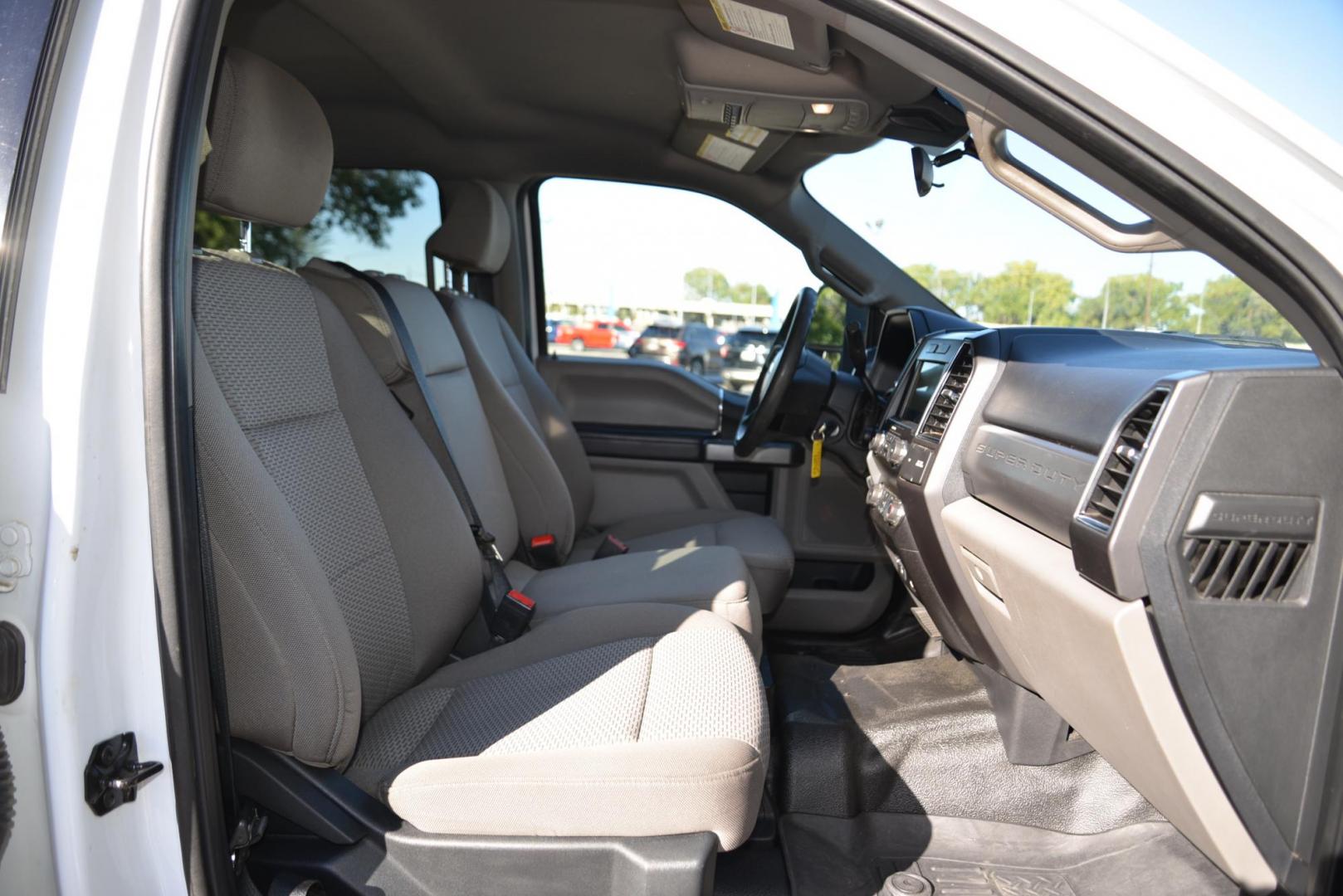 2021 Oxford White /Grey Ford F-350 SD XLT (1FT8W3BT4ME) with an 6.7L V8 OHV 16V DIESEL engine, 10 Speed Automatic transmission, located at 4562 State Avenue, Billings, MT, 59101, (406) 896-9833, 45.769516, -108.526772 - Photo#27