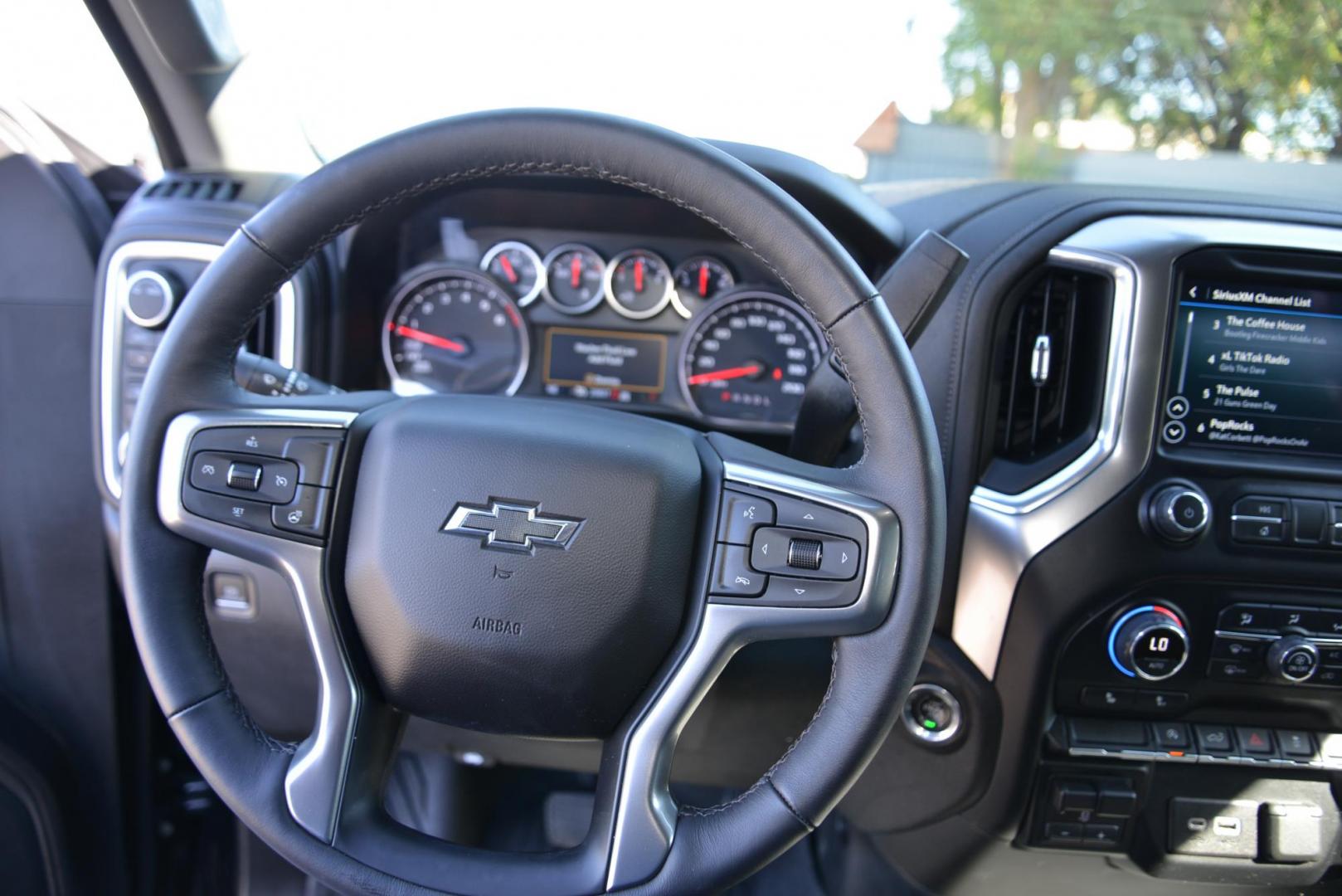 2022 Black /Jet Black Chevrolet Silverado 1500 Limited RST Crew Cab 4WD (1GCUYEEDXNZ) with an 5.3L V8 OHV 16V engine, 8 speed Automatic transmission, located at 4562 State Avenue, Billings, MT, 59101, (406) 896-9833, 45.769516, -108.526772 - 2022 Chevy 1500 Limited RST Crew Cab 4x4 It is a low mileage one owner truck and it still has remaining Factory Warranty, there are no accidents recorded on the history report. It runs and drives nicely, the interior and exterior are clean. The tires are 20 Inch Goodyear Wranglers and they are in - Photo#21