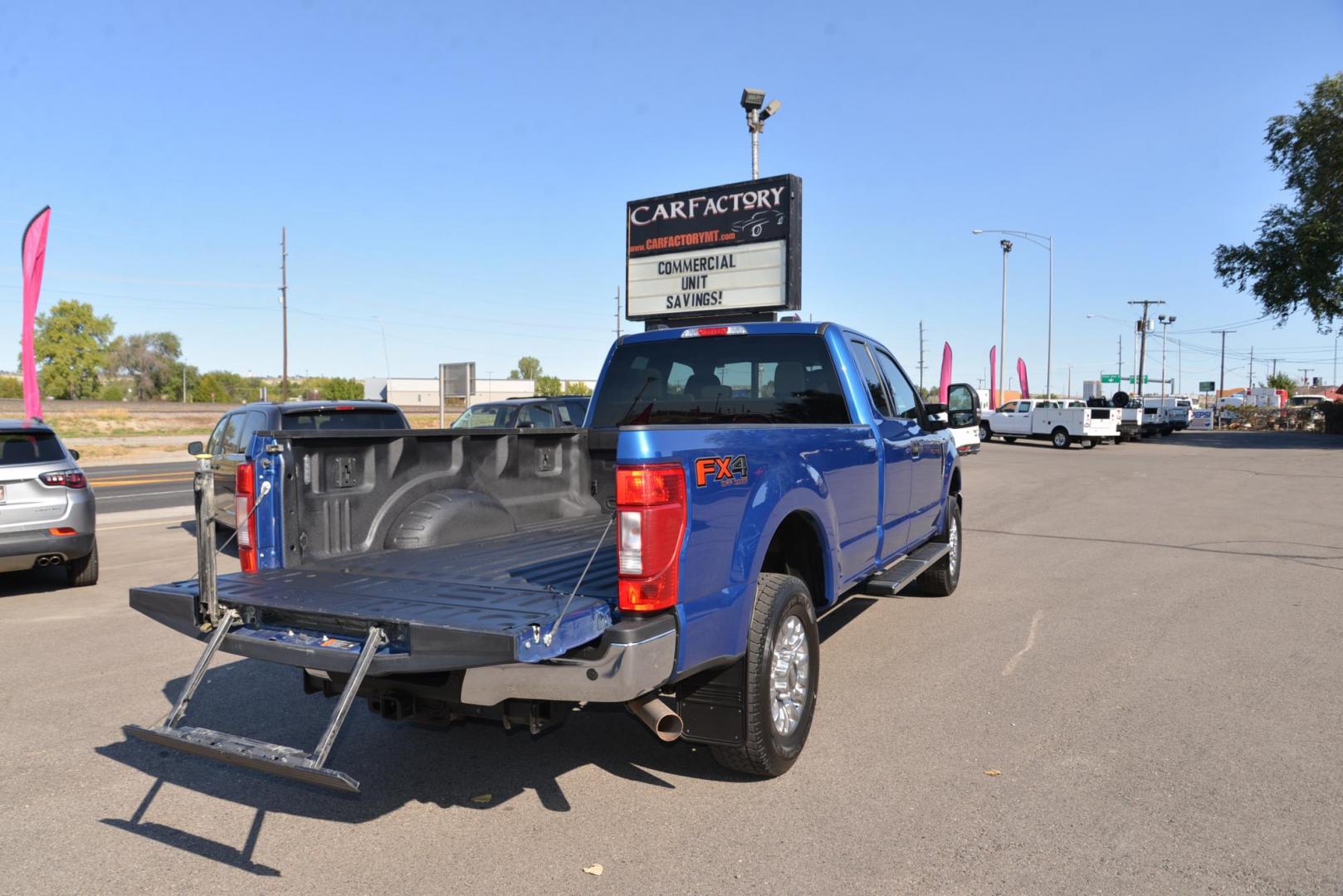 2022 Atlas Blue /Medium Earth Grey Ford F-250 SD XLT SuperCab Long Bed 4WD (1FT7X2B68NE) with an 6.2L V8 OHV 16V engine, 6-Speed Heavy Duty Automatic transmission, located at 4562 State Avenue, Billings, MT, 59101, (406) 896-9833, 45.769516, -108.526772 - This is a 2022 Ford F250 SuperCab XLT 4x4 its a One Owner Truck with no accidents recorded on the history report. The Ford still has remaining factory warranty. it runs and drives nicely, The interior and exterior are very clean.. The tires are 18 Inch Toyo Open Country's and they are in good shape - Photo#11