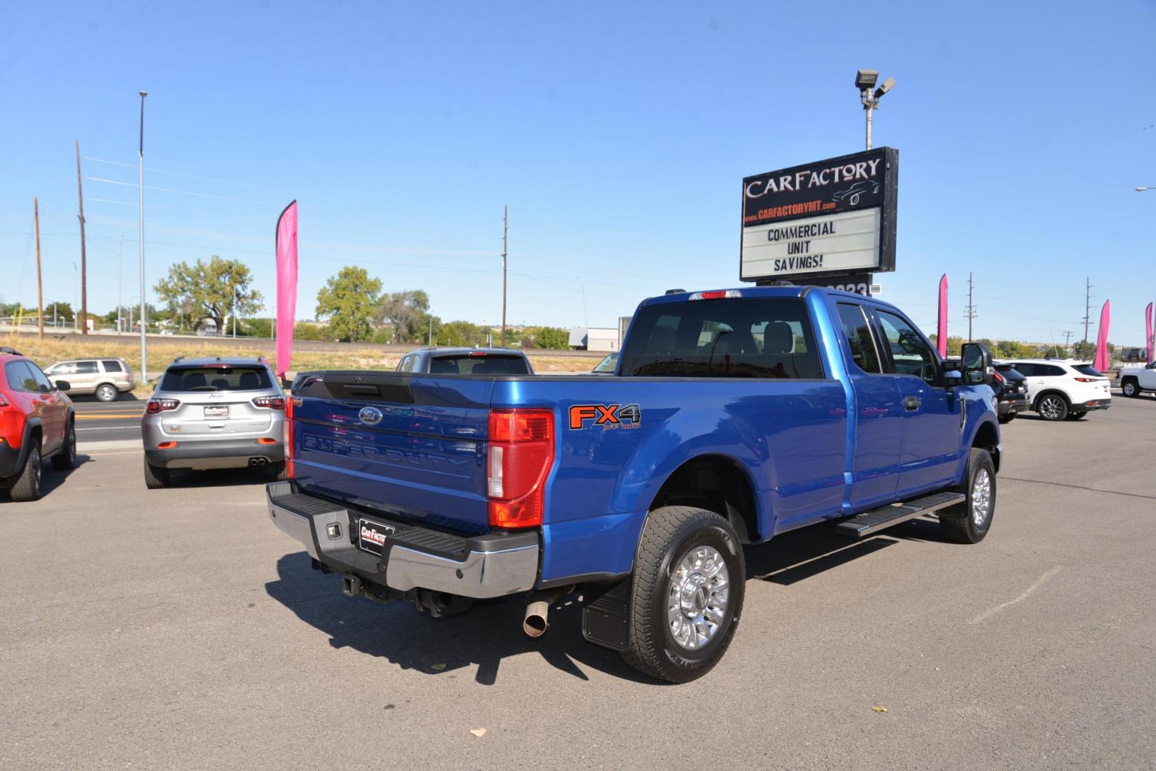 2022 Atlas Blue /Medium Earth Grey Ford F-250 SD XLT SuperCab Long Bed 4WD (1FT7X2B68NE) with an 6.2L V8 OHV 16V engine, 6-Speed Heavy Duty Automatic transmission, located at 4562 State Avenue, Billings, MT, 59101, (406) 896-9833, 45.769516, -108.526772 - This is a 2022 Ford F250 SuperCab XLT 4x4 its a One Owner Truck with no accidents recorded on the history report. The Ford still has remaining factory warranty. it runs and drives nicely, The interior and exterior are very clean.. The tires are 18 Inch Toyo Open Country's and they are in good shape - Photo#8