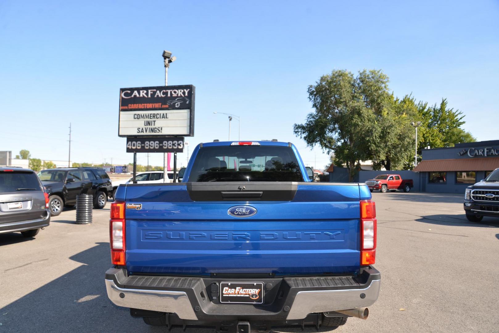 2022 Atlas Blue /Medium Earth Grey Ford F-250 SD XLT SuperCab Long Bed 4WD (1FT7X2B68NE) with an 6.2L V8 OHV 16V engine, 6-Speed Heavy Duty Automatic transmission, located at 4562 State Avenue, Billings, MT, 59101, (406) 896-9833, 45.769516, -108.526772 - This is a 2022 Ford F250 SuperCab XLT 4x4 its a One Owner Truck with no accidents recorded on the history report. The Ford still has remaining factory warranty. it runs and drives nicely, The interior and exterior are very clean.. The tires are 18 Inch Toyo Open Country's and they are in good shape - Photo#9