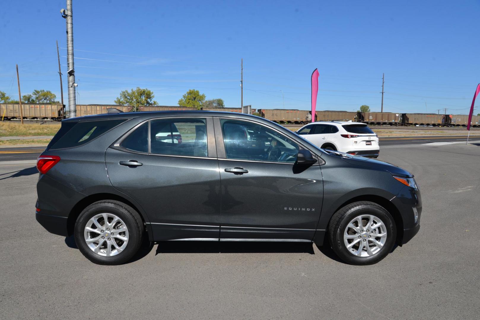 2021 NIGHTFALL GRAY METALLIC /MEDIUM ASH GRAY Chevrolet Equinox LS 1.5 AWD (2GNAXSEV9M6) with an 1.5L L4 DIR DOHC 16V TURBO engine, 6 speed automatic transmission, located at 4562 State Avenue, Billings, MT, 59101, (406) 896-9833, 45.769516, -108.526772 - 2021 Chevy Equinox All Wheel Drive LS It's a One Owner Cross Over with Remaining Factory Warranty, There are no accidents recorded on the history report. It runs and drives smooth and quiet. The interior and exterior are very clean. The tires are 17 Inch and they are in good shape. It has a 1.5 L - Photo#2