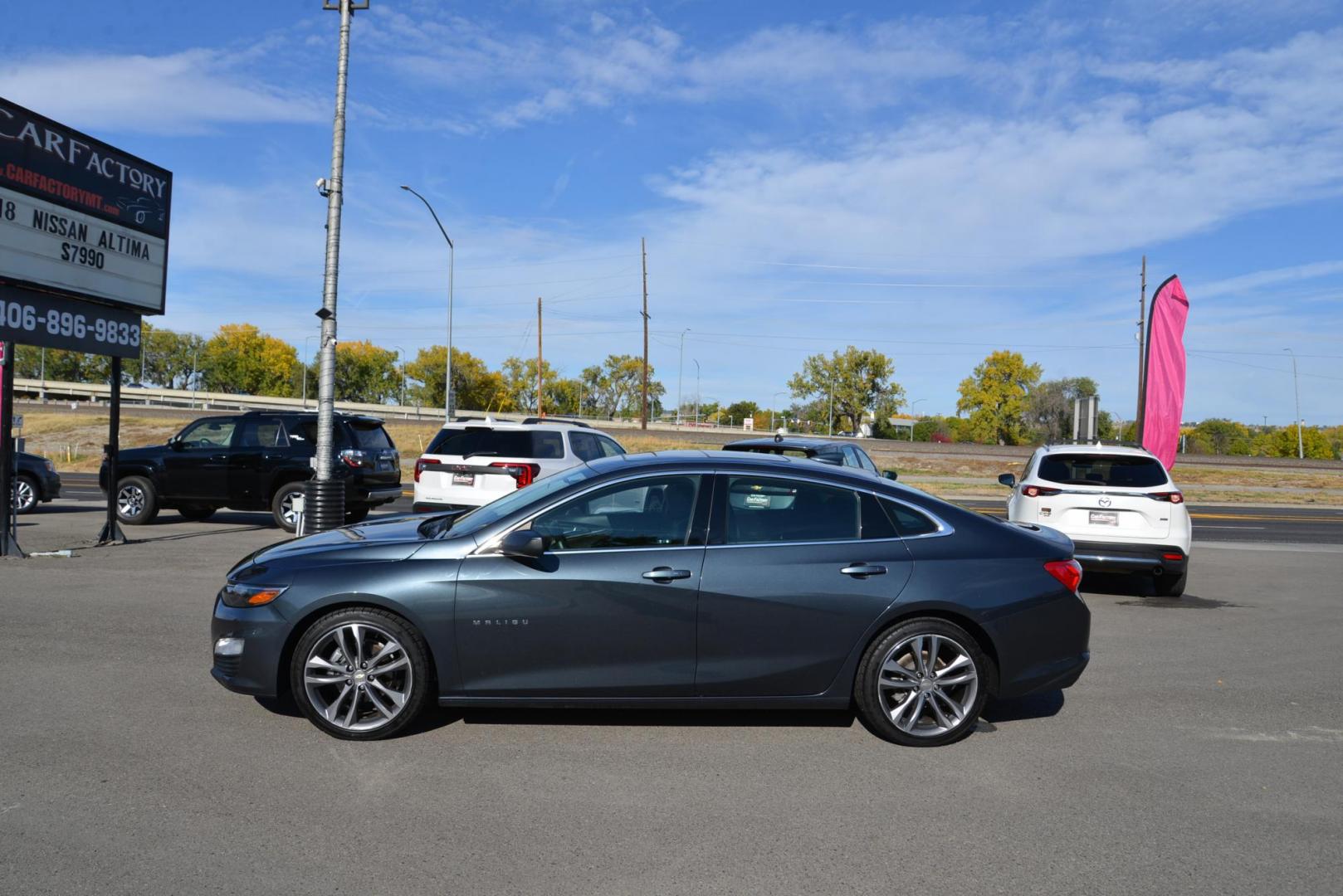 2021 Shadow Grey Metallic /Jet Black Chevrolet Malibu LT (1G1ZD5ST4MF) with an 1.5L L4 DOHC 16V engine, CVT Automatic transmission, located at 4562 State Avenue, Billings, MT, 59101, (406) 896-9833, 45.769516, -108.526772 - 2021 Chevy Malibu LT It is a 1 Owner car with no accidents recorded on the history report. The Malibu runs and drives nicely, The Tires are 19 Inch and they are in great shape The Chevy has a 1.5 Liter Turbo 4 Cylinder, Automatic Transmission, it's rated to get 36 miles per gallon on the hig - Photo#3