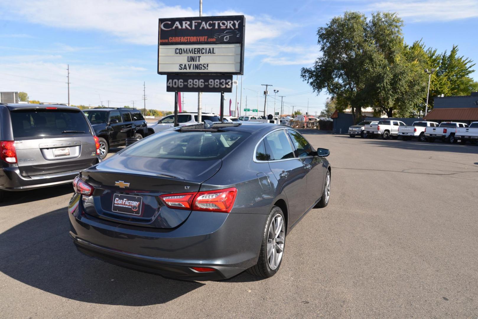 2021 Shadow Grey Metallic /Jet Black Chevrolet Malibu LT (1G1ZD5ST4MF) with an 1.5L L4 DOHC 16V engine, CVT Automatic transmission, located at 4562 State Avenue, Billings, MT, 59101, (406) 896-9833, 45.769516, -108.526772 - Photo#7