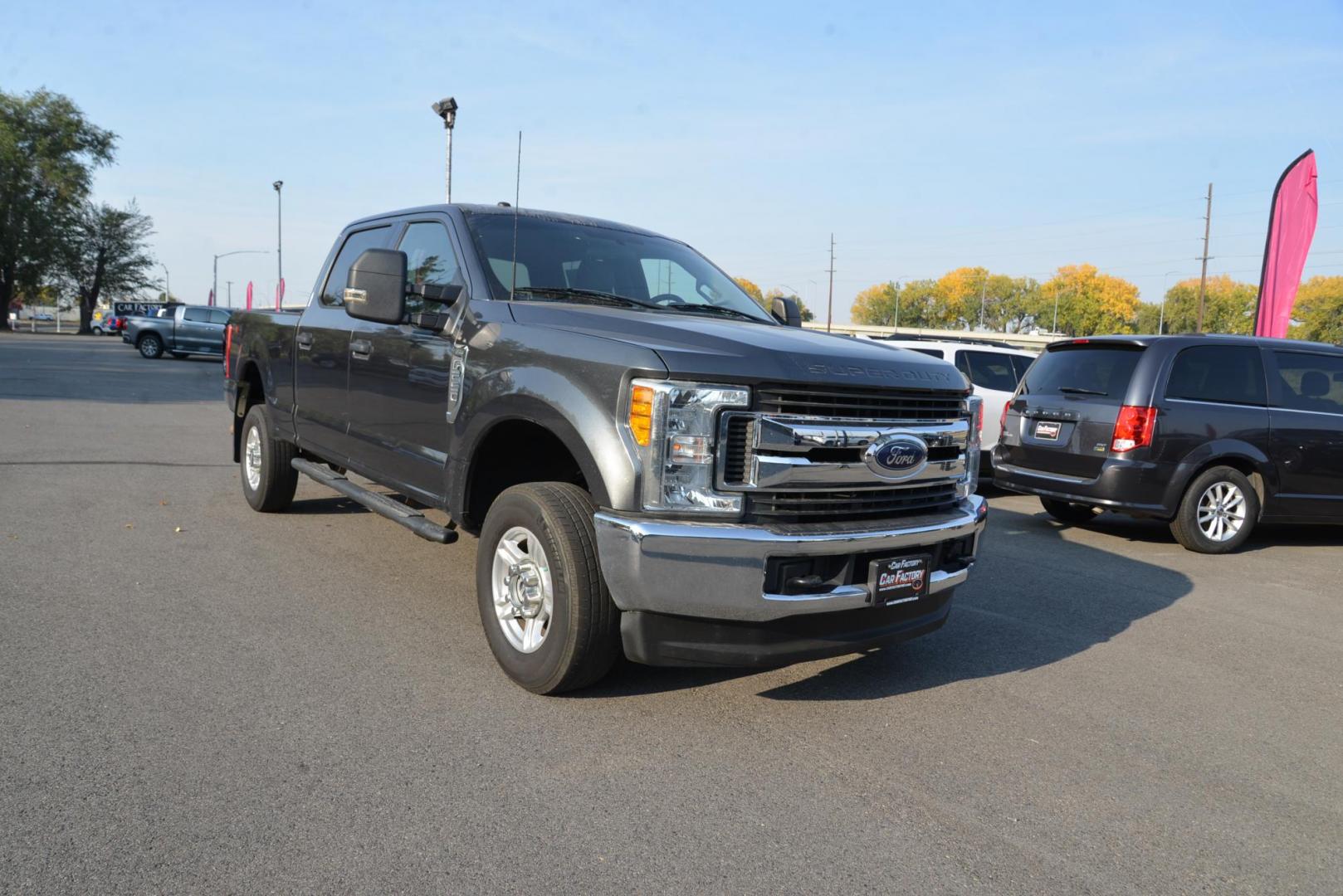 2017 Magnetic /Medium Earth Gray Ford F-250 SD XLT (1FT7W2B6XHE) with an 6.2L V8 OHV 16V engine, 6-Speed Heavy Duty Automatic transmission, located at 4562 State Avenue, Billings, MT, 59101, (406) 896-9833, 45.769516, -108.526772 - 2017 Ford F250 Super Duty Crew Cab XLT 4x4 This Ford is a one owner truck and has only 47,716 miles! The truck runs and drives great. The interior and exterior are clean. The Tires are 17 inch and they are brand new. it has a 6. 2 Liter V8, 6 Speed Automatic Transmission, 3 73 Electronic Locking - Photo#2