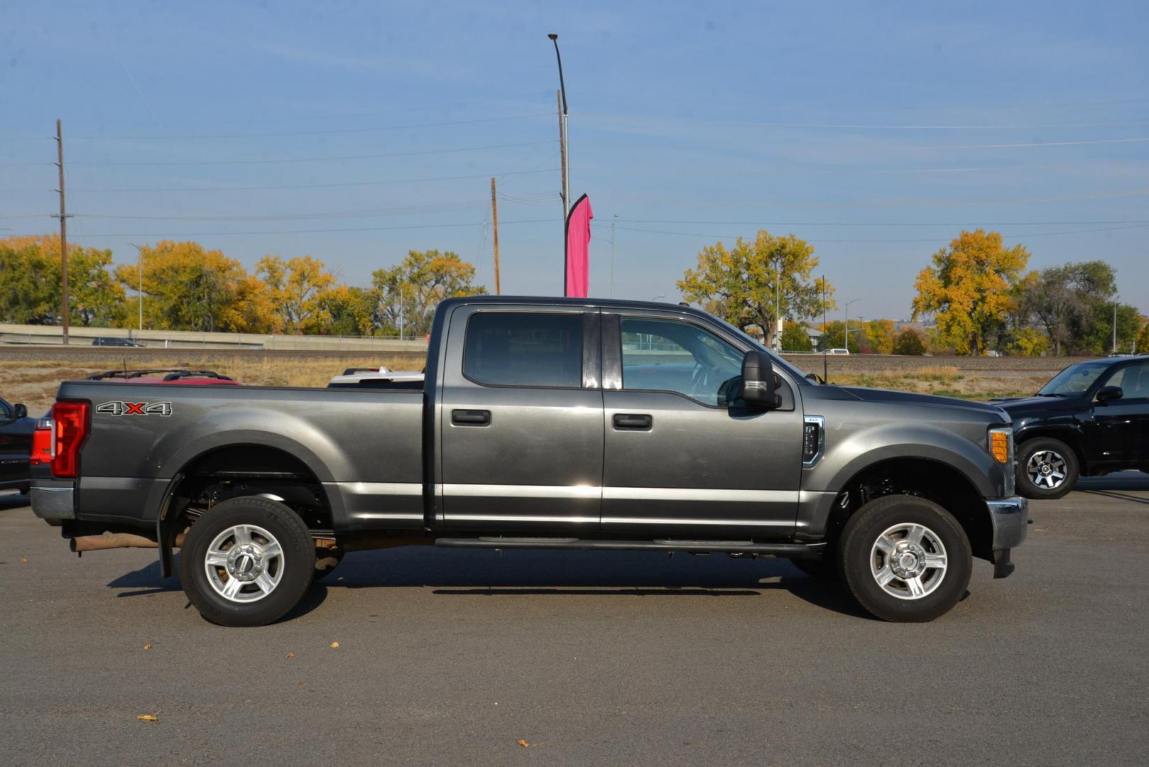 2017 Magnetic /Medium Earth Gray Ford F-250 SD XLT (1FT7W2B6XHE) with an 6.2L V8 OHV 16V engine, 6-Speed Heavy Duty Automatic transmission, located at 4562 State Avenue, Billings, MT, 59101, (406) 896-9833, 45.769516, -108.526772 - 2017 Ford F250 Super Duty Crew Cab XLT 4x4 This Ford is a one owner truck and has only 47,716 miles! The truck runs and drives great. The interior and exterior are clean. The Tires are 17 inch and they are brand new. it has a 6. 2 Liter V8, 6 Speed Automatic Transmission, 3 73 Electronic Locking - Photo#4