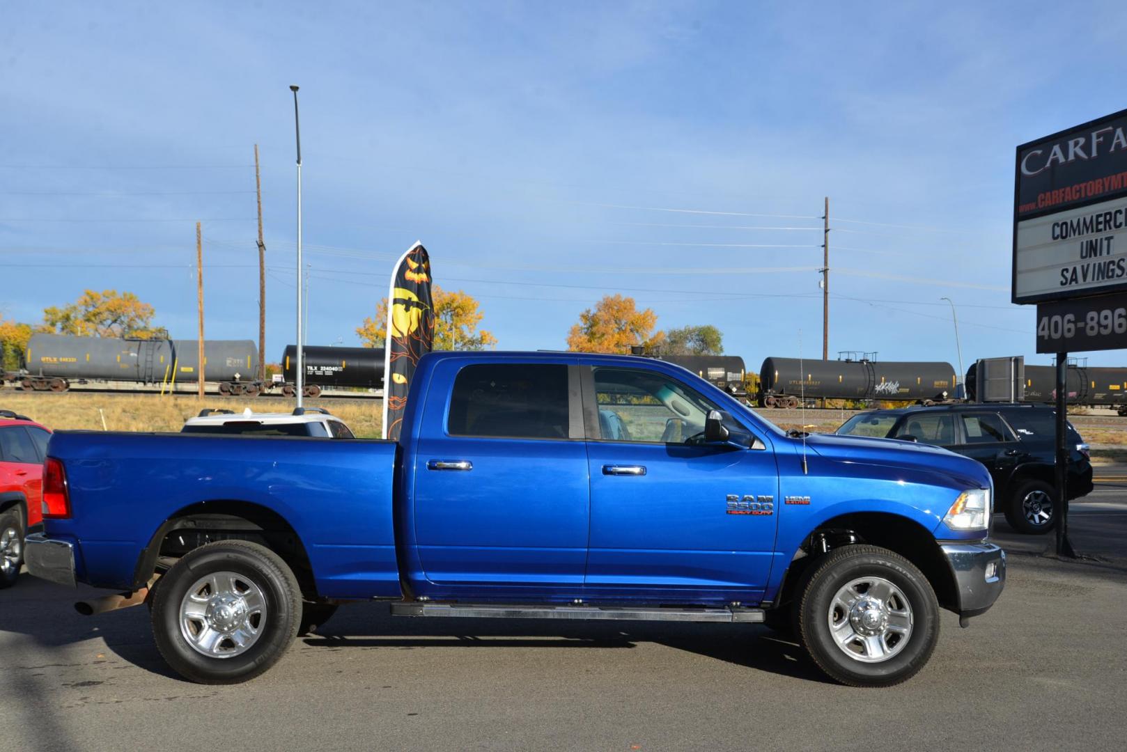 2015 Blue /Grey RAM 3500 SLT Crew Cab SWB 4WD (3C63R3DJ8FG) with an 6.4L V8 OHV 16V engine, 6-Speed Automatic transmission, located at 4562 State Avenue, Billings, MT, 59101, (406) 896-9833, 45.769516, -108.526772 - 20 15 Ram 3500 Crew Cab SLT 4 Wheel Drive This has been in Montana Since new, There are no accidents recorded on the history report. The Tires are 18 Inch Michelin LTX's and they are in good shape. We have had the transmission rebuilt and the transmission has a warranty on it. The Ram has a 6.4 - Photo#6