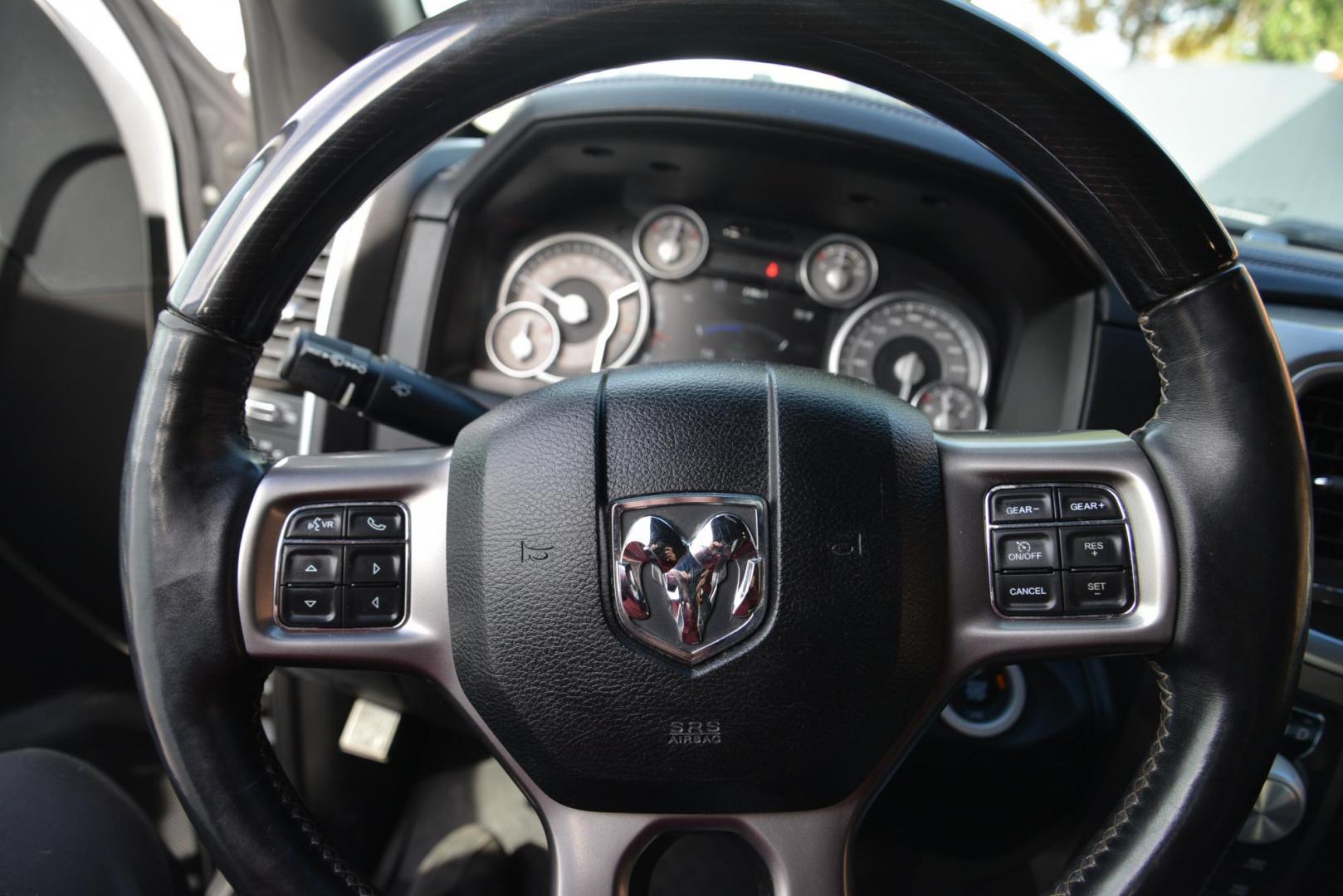 2017 Bright White /Black RAM 1500 Limited laramie (1C6RR7PT5HS) with an 5.7L V8 OHV 16V engine, 8 speed Automatic transmission, located at 4562 State Avenue, Billings, MT, 59101, (406) 896-9833, 45.769516, -108.526772 - 2017 Ram 1500 Laramie Limited Crew Cab 4x4 The Ram is a Low Mileage Truck, The interior and exterior are clean, it runs and drives nicely, The Bed Size is 5 Foot 7 inches, The 20 Inch tires are Sumitomo Encounters and they are brand new It has a 5.7 Liter Hemi V8, 8 Speed Automatic Transmissio - Photo#21