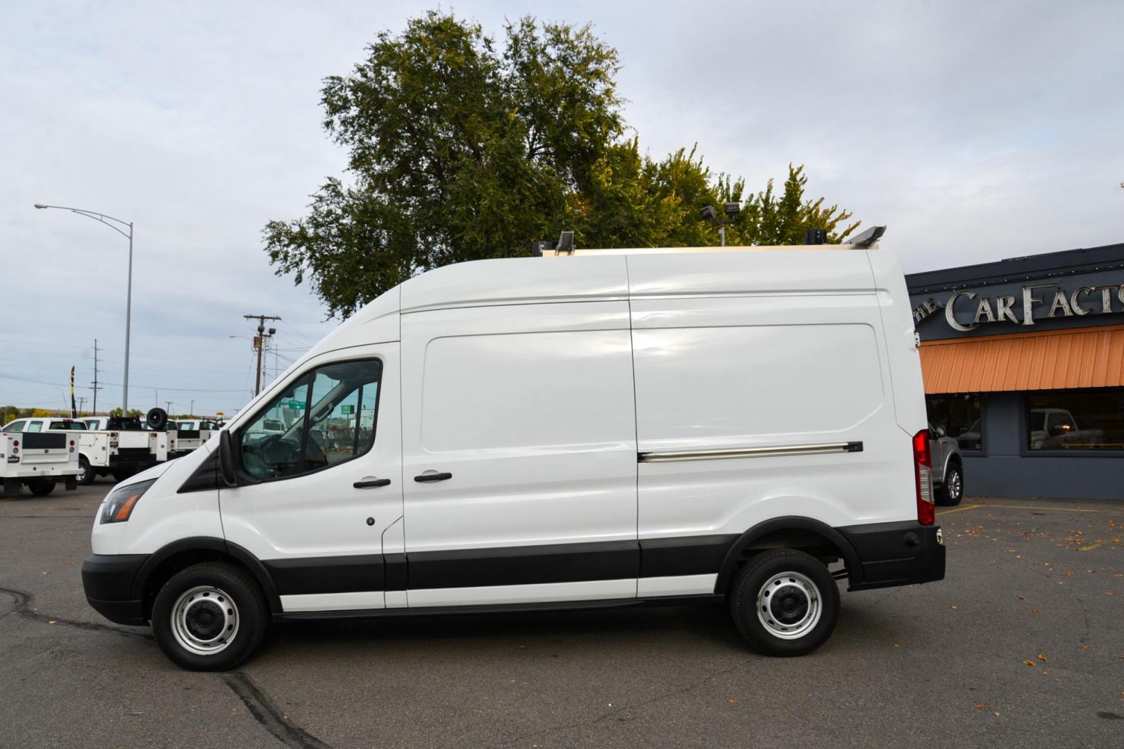 2019 Oxford White /Grey Ford Transit 350 Van High Roof w/Dual Sliding Pass. 148-in. WB (1FTBW2UM4KK) with an 3.7L V6 DOHC 24V engine, 6A transmission, located at 4562 State Avenue, Billings, MT, 59101, (406) 896-9833, 45.769516, -108.526772 - 2000 19 Ford Transit, T-350 High Roof Cargo Van This Low Mileage one Ton Cargo Van has no accidents recorded on the history report, The tires are in good shape. It has been inspected, serviced and it's ready to go to the job site today it has a 3.7 liter V6 Engine, 6 speed automatic transmissi - Photo#3