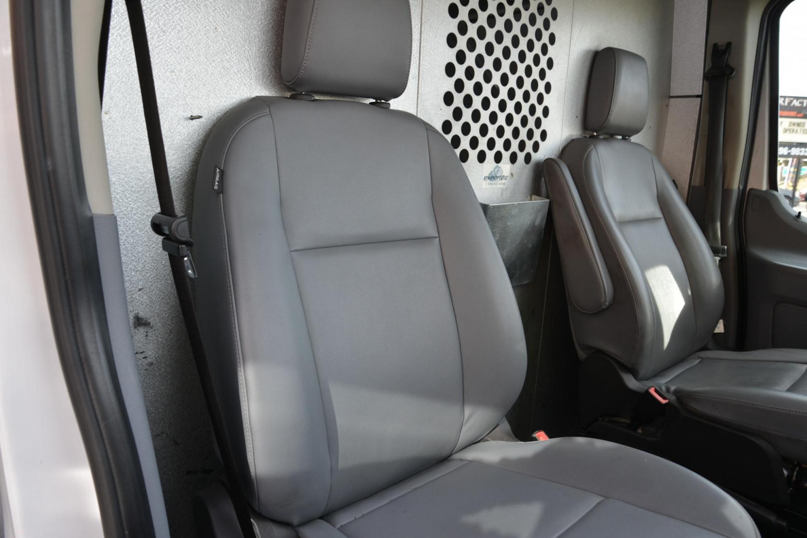 2019 Oxford White /Grey Ford Transit 350 Van High Roof w/Dual Sliding Pass. 148-in. WB (1FTBW2UM4KK) with an 3.7L V6 DOHC 24V engine, 6A transmission, located at 4562 State Avenue, Billings, MT, 59101, (406) 896-9833, 45.769516, -108.526772 - 2000 19 Ford Transit, T-350 High Roof Cargo Van This Low Mileage one Ton Cargo Van has no accidents recorded on the history report, The tires are in good shape. It has been inspected, serviced and it's ready to go to the job site today it has a 3.7 liter V6 Engine, 6 speed automatic transmissi - Photo#26