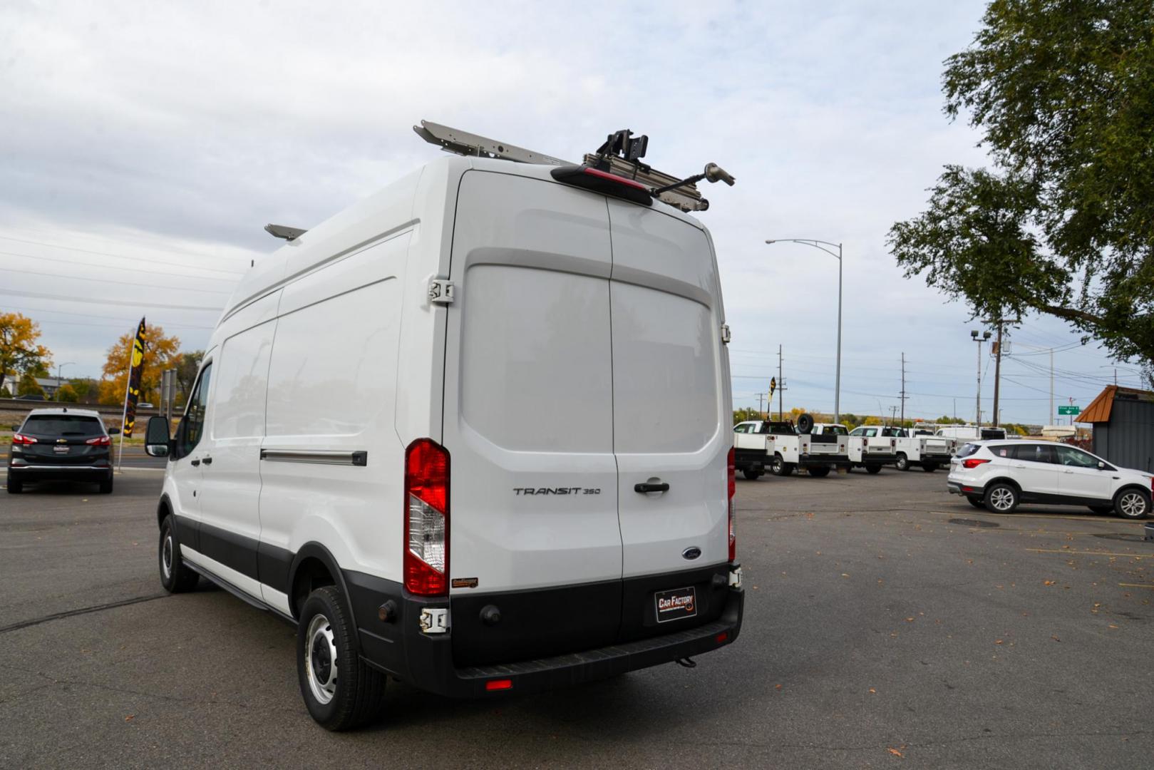 2019 Oxford White /Grey Ford Transit 350 Van High Roof w/Dual Sliding Pass. 148-in. WB (1FTBW2UM4KK) with an 3.7L V6 DOHC 24V engine, 6A transmission, located at 4562 State Avenue, Billings, MT, 59101, (406) 896-9833, 45.769516, -108.526772 - 2000 19 Ford Transit, T-350 High Roof Cargo Van This Low Mileage one Ton Cargo Van has no accidents recorded on the history report, The tires are in good shape. It has been inspected, serviced and it's ready to go to the job site today it has a 3.7 liter V6 Engine, 6 speed automatic transmissi - Photo#4