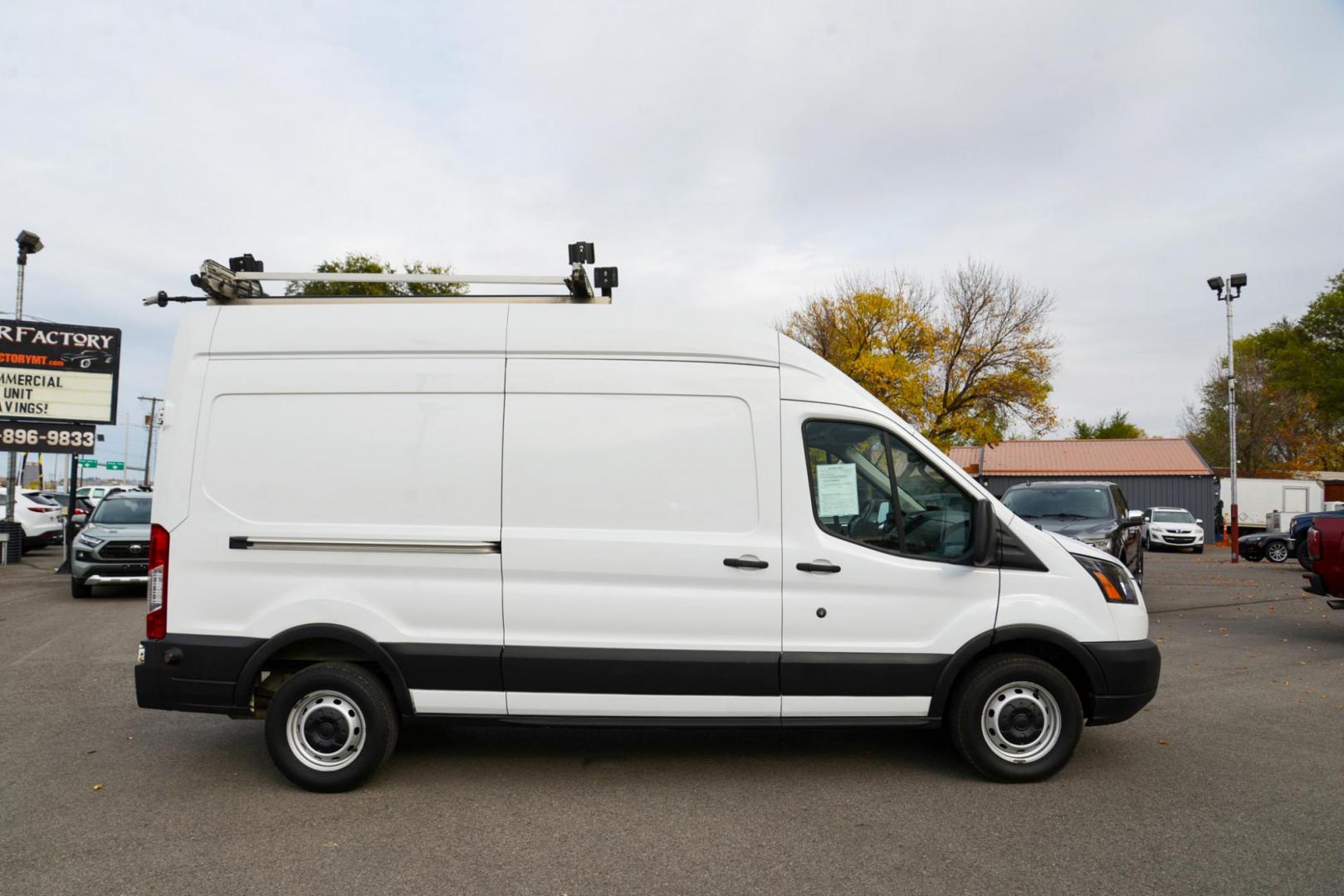 2019 Oxford White /Grey Ford Transit 350 Van High Roof w/Dual Sliding Pass. 148-in. WB (1FTBW2UM4KK) with an 3.7L V6 DOHC 24V engine, 6A transmission, located at 4562 State Avenue, Billings, MT, 59101, (406) 896-9833, 45.769516, -108.526772 - 2000 19 Ford Transit, T-350 High Roof Cargo Van This Low Mileage one Ton Cargo Van has no accidents recorded on the history report, The tires are in good shape. It has been inspected, serviced and it's ready to go to the job site today it has a 3.7 liter V6 Engine, 6 speed automatic transmissi - Photo#7