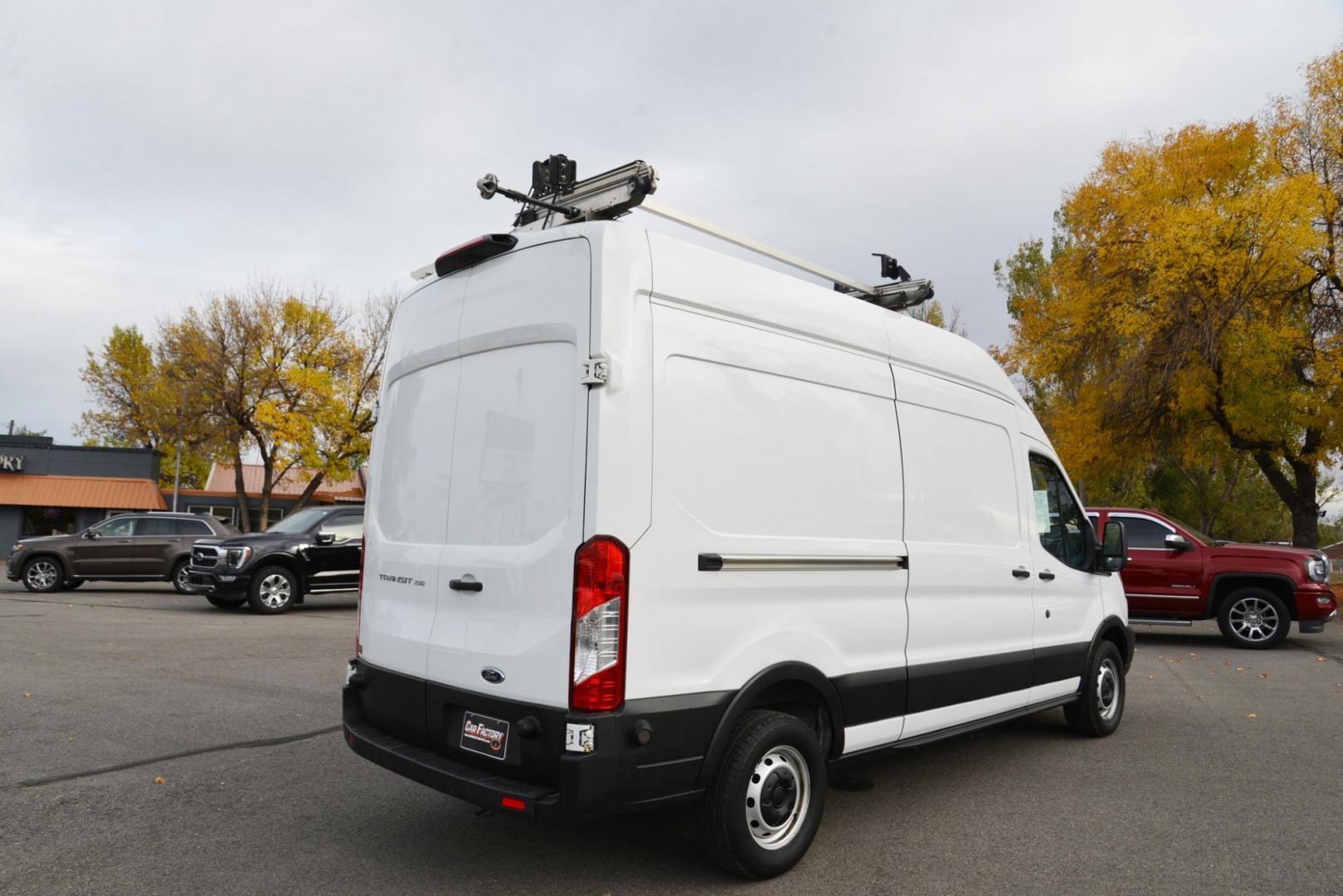 2019 Oxford White /Grey Ford Transit 350 Van High Roof w/Dual Sliding Pass. 148-in. WB (1FTBW2UM4KK) with an 3.7L V6 DOHC 24V engine, 6A transmission, located at 4562 State Avenue, Billings, MT, 59101, (406) 896-9833, 45.769516, -108.526772 - 2000 19 Ford Transit, T-350 High Roof Cargo Van This Low Mileage one Ton Cargo Van has no accidents recorded on the history report, The tires are in good shape. It has been inspected, serviced and it's ready to go to the job site today it has a 3.7 liter V6 Engine, 6 speed automatic transmissi - Photo#8