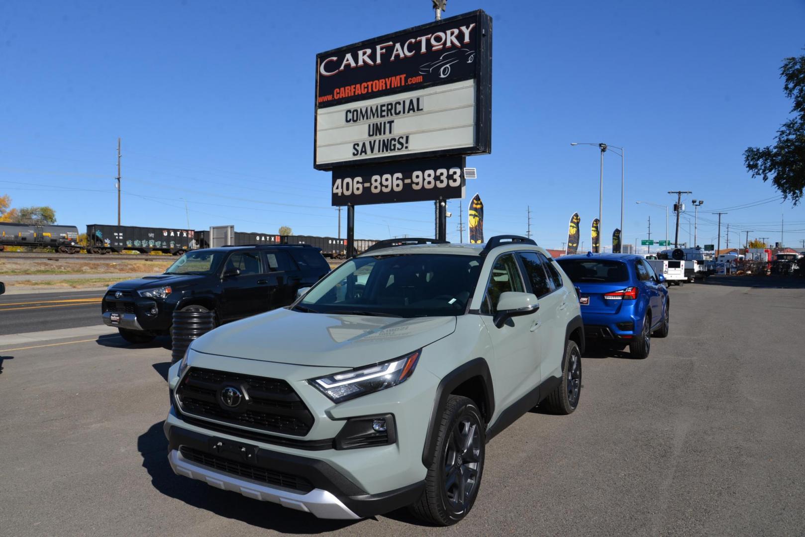 2022 Lunar Rock /Black Toyota RAV4 Adventure AWD (2T3J1RFV1NW) with an 2.5L L4 DOHC 16V engine, 8 speed Automatic transmission, located at 4562 State Avenue, Billings, MT, 59101, (406) 896-9833, 45.769516, -108.526772 - Your Looking at a 2022 Toyota Rav4 Adventure All wheel Drive it's is a One Owner Vehicle with remaining factory warranty, The interior and exterior are clean, it runs and drives smooth and quiet, The tires are in good shape it has a 2.5 Liter 4 cylinder that produces 203 Horsepower @ 6600 rpm - Photo#2