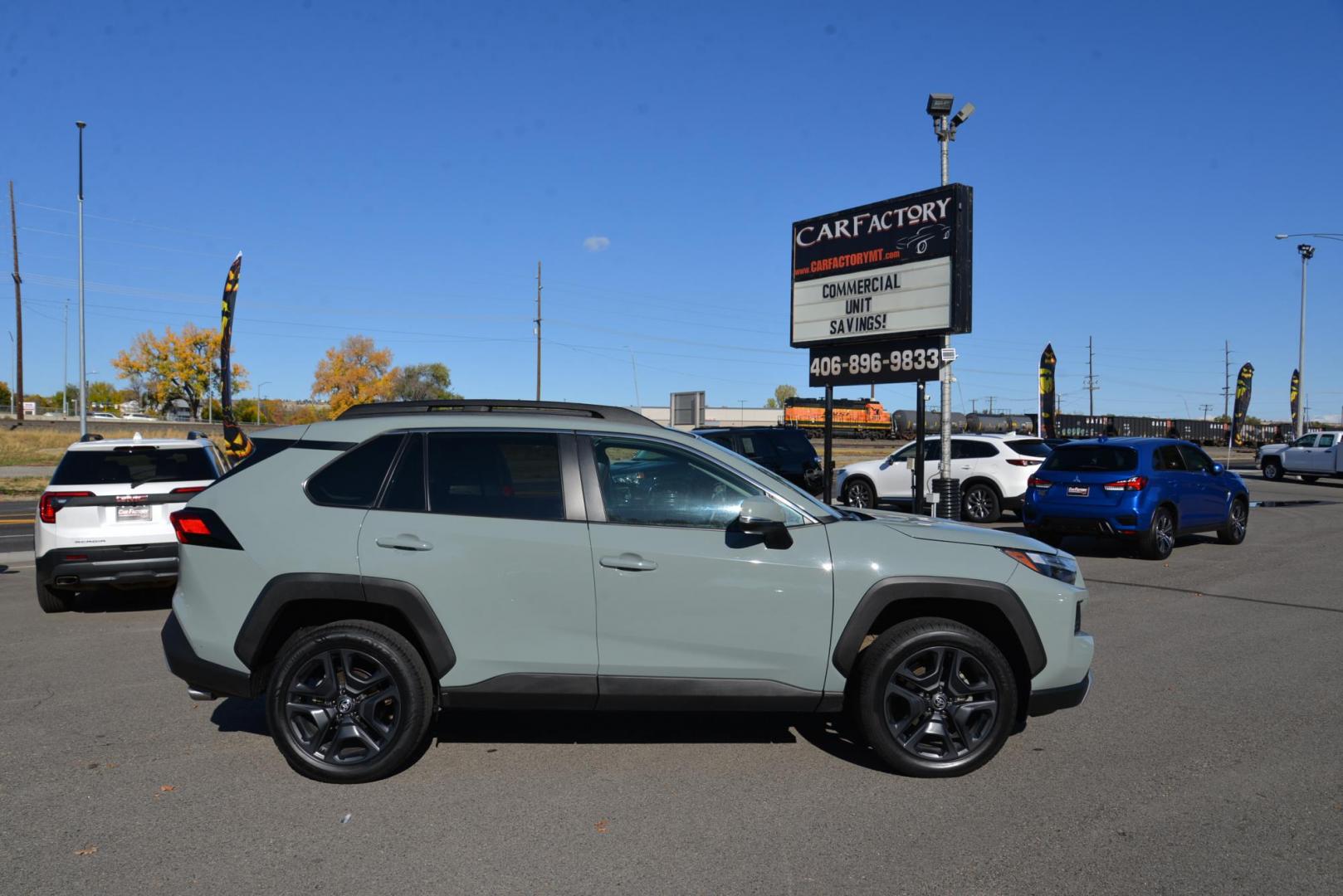 2022 Lunar Rock /Black Toyota RAV4 Adventure AWD (2T3J1RFV1NW) with an 2.5L L4 DOHC 16V engine, 8 speed Automatic transmission, located at 4562 State Avenue, Billings, MT, 59101, (406) 896-9833, 45.769516, -108.526772 - Your Looking at a 2022 Toyota Rav4 Adventure All wheel Drive it's is a One Owner Vehicle with remaining factory warranty, The interior and exterior are clean, it runs and drives smooth and quiet, The tires are in good shape it has a 2.5 Liter 4 cylinder that produces 203 Horsepower @ 6600 rpm - Photo#6