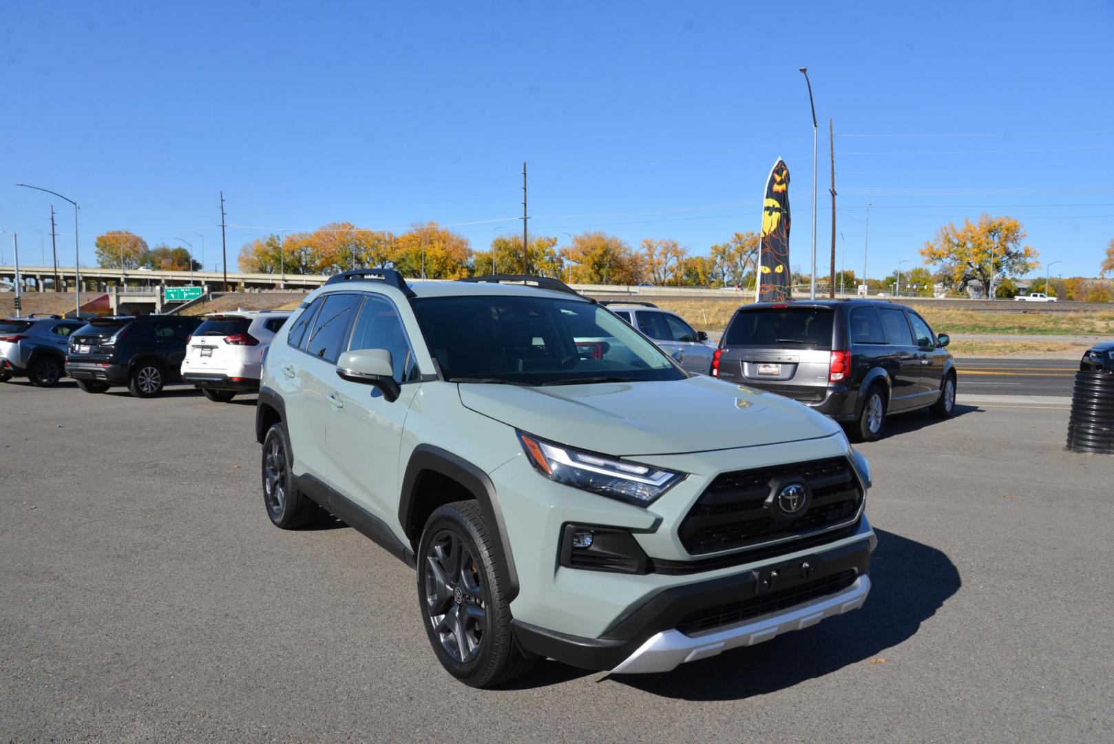 2022 Lunar Rock /Black Toyota RAV4 Adventure AWD (2T3J1RFV1NW) with an 2.5L L4 DOHC 16V engine, 8 speed Automatic transmission, located at 4562 State Avenue, Billings, MT, 59101, (406) 896-9833, 45.769516, -108.526772 - Your Looking at a 2022 Toyota Rav4 Adventure All wheel Drive it's is a One Owner Vehicle with remaining factory warranty, The interior and exterior are clean, it runs and drives smooth and quiet, The tires are in good shape it has a 2.5 Liter 4 cylinder that produces 203 Horsepower @ 6600 rpm - Photo#5