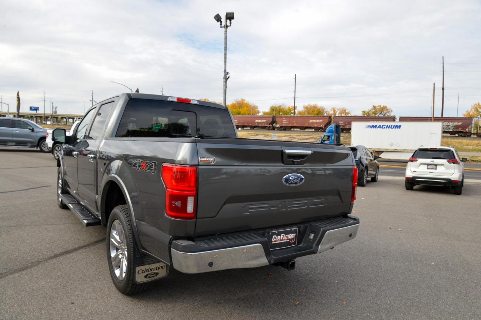 2018 Magnetic /Grey Ford F-150 Lariat (1FTEW1E52JF) with an 5.0L V8 OHV 32V engine, 10 Speed Automatic transmission, located at 4562 State Avenue, Billings, MT, 59101, (406) 896-9833, 45.769516, -108.526772 - Photo#4