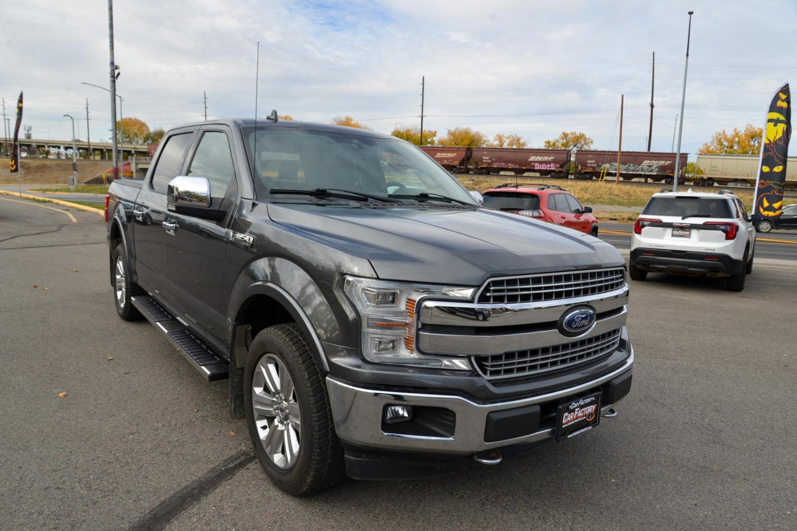 2018 Magnetic /Grey Ford F-150 Lariat (1FTEW1E52JF) with an 5.0L V8 OHV 32V engine, 10 Speed Automatic transmission, located at 4562 State Avenue, Billings, MT, 59101, (406) 896-9833, 45.769516, -108.526772 - 2018 Ford F1 50 Super Crew Lariat 4x4 This Low Mileage, One Owner Ford has no accidents recorded on the history report. The truck runs and drives nicely. The interior and exterior are very clean. The 20 Inch Tires are in next to new condition The Ford has a 5 Liter V8 Engine. 10 Speed Automati - Photo#6