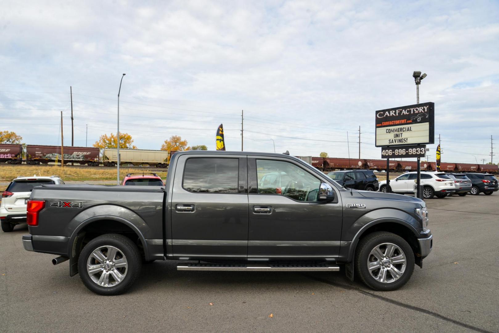 2018 Magnetic /Grey Ford F-150 Lariat (1FTEW1E52JF) with an 5.0L V8 OHV 32V engine, 10 Speed Automatic transmission, located at 4562 State Avenue, Billings, MT, 59101, (406) 896-9833, 45.769516, -108.526772 - 2018 Ford F1 50 Super Crew Lariat 4x4 This Low Mileage, One Owner Ford has no accidents recorded on the history report. The truck runs and drives nicely. The interior and exterior are very clean. The 20 Inch Tires are in next to new condition The Ford has a 5 Liter V8 Engine. 10 Speed Automati - Photo#7