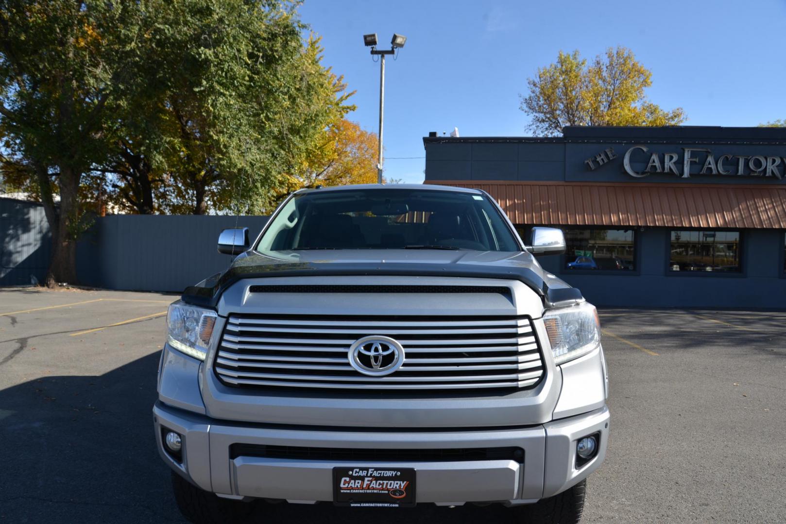 2017 Silver /Black Toyota Tundra Platinum CrewMax 5.7L 4WD (5TFAY5F14HX) with an 5.7L V8 DOHC 32V engine, 6A transmission, located at 4562 State Avenue, Billings, MT, 59101, (406) 896-9833, 45.769516, -108.526772 - 2017 Toyota Tundra Crew Max Platinum 4x4 The Tundra is a low mileage , One Owner Truck. It runs and drives nicely, The interior and exterior are clean. It has 20 Inch tires that are in good shape it has a 5 .7 Liter V8 that produces 381 Horsepower at 5,600 RPM and 401 Pound Foot of Torque at 3,6 - Photo#5