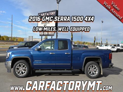 2016 GMC Sierra 1500 SLT 4x4, Low Miles, One Owner