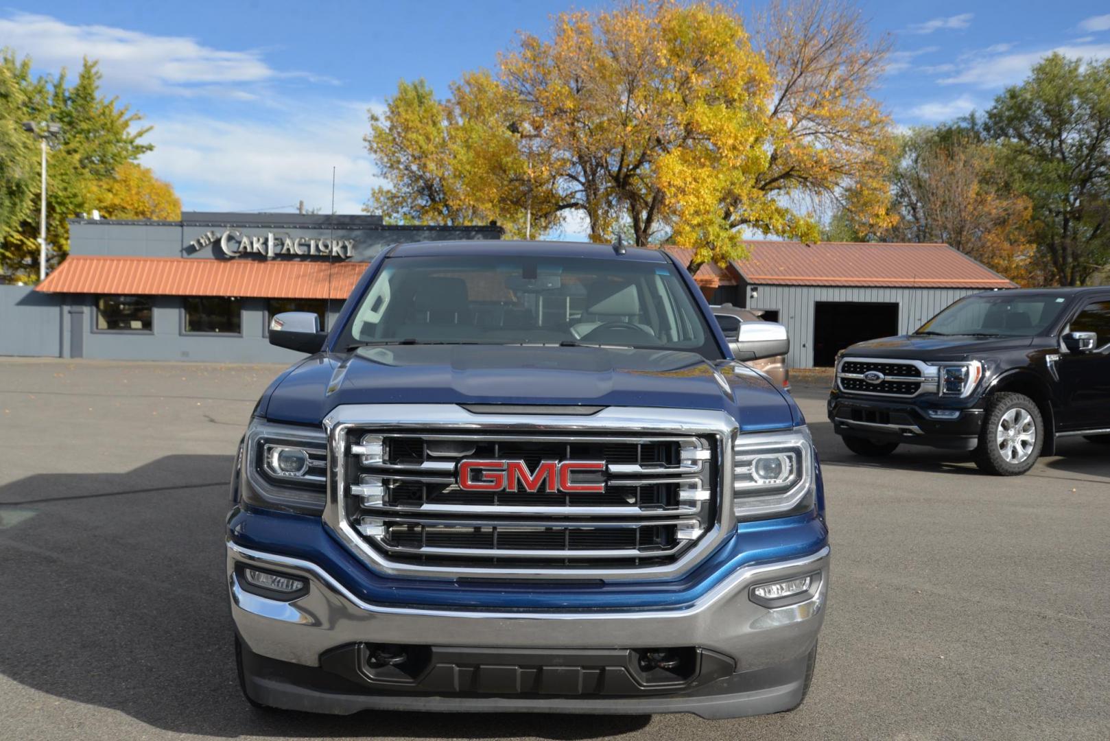 2016 Pacific Blue /Grey GMC Sierra 1500 SLT Double Cab 4WD (1GTV2NEC1GZ) with an 5.3L V8 OHV 16V engine, 6 speed automatic transmission, located at 4562 State Avenue, Billings, MT, 59101, (406) 896-9833, 45.769516, -108.526772 - Your looking at a 2016 GMC Sierra 1500 SLT 4x4 This low mileage Sierra is a one owner truck. There are multiple service records notated on the history report and there are no accidents recorded on the report. The Sierra runs and drives nicely, the interior and exterior are clean. The tires are 20 - Photo#6