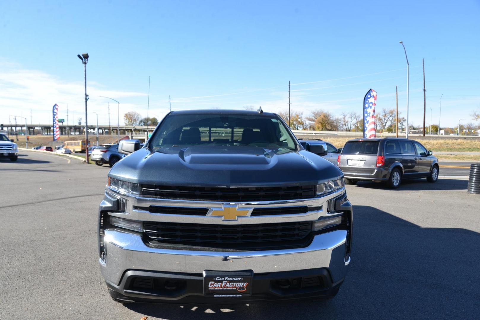 2019 Shadow Grey Metallic /Jet Black Chevrolet Silverado 1500 LT Double Cab 4WD (1GCRYDEDXKZ) with an 5.3L V8 OHV 16V engine, 6A transmission, located at 4562 State Avenue, Billings, MT, 59101, (406) 896-9833, 45.769516, -108.526772 - 2019 Chevy 1500 LT Z71 4 Wheel Drive This Low Mileage Chevy is a One Owner truck. There are no accidents recorded on the history report. There are multiple service records notated on the history report. The Chevy runs and drives smooth and quiet. The interior and exterior are clean. The 22 Inch - Photo#6