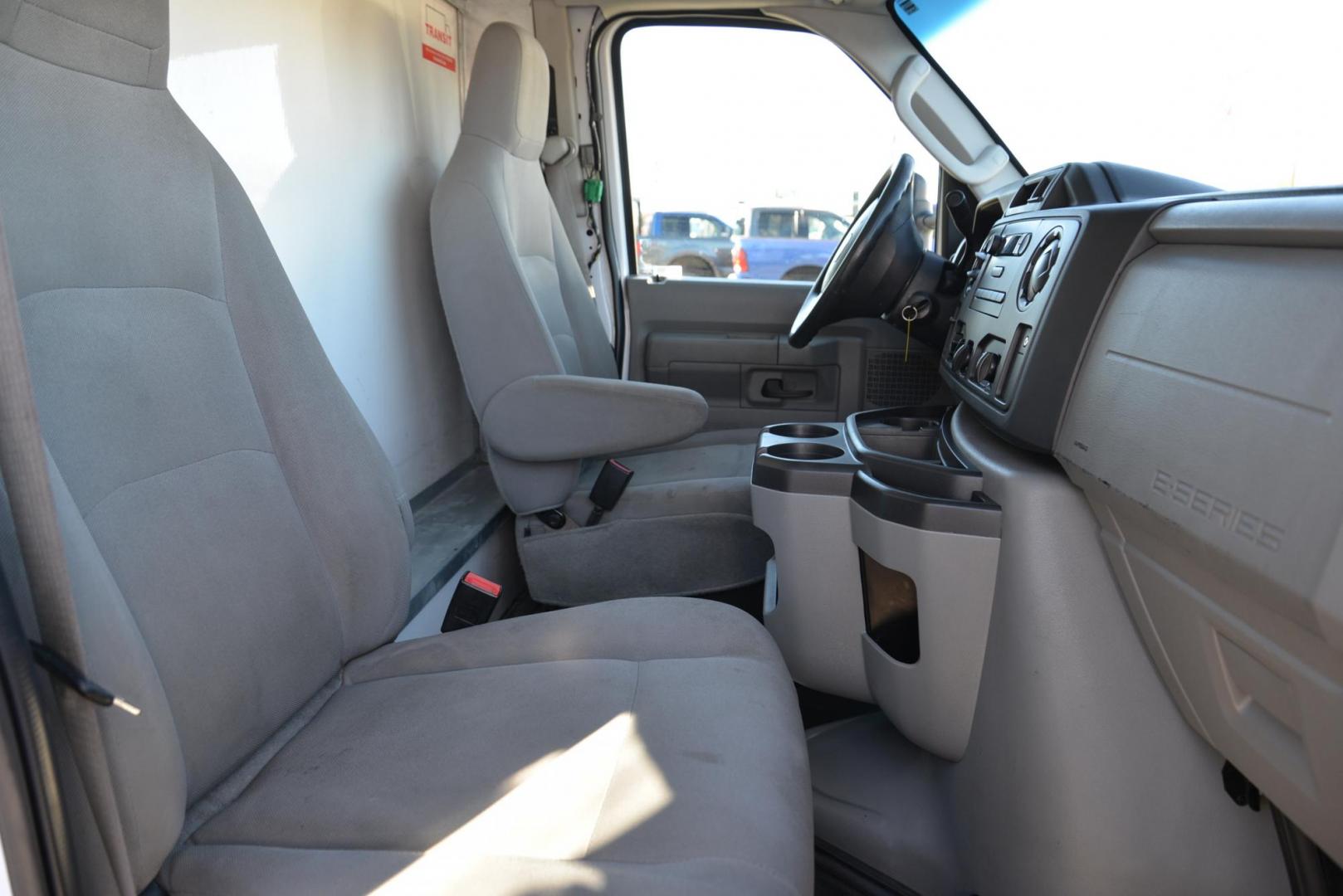 2019 Oxford White /Grey Ford Econoline E450 (1FDXE4FS6KD) with an 6.8L V10 SOHC 20V engine, 6-Speed Heavy Duty Automatic transmission, located at 4562 State Avenue, Billings, MT, 59101, (406) 896-9833, 45.769516, -108.526772 - 2019 Ford E450 Cutaway Cube Van This Low Mileage Ford is a 1 Owner Truck. there are no accidents recorded on the history report. It Runs and drives nicely. The Tires are 225/75 R16 Cooper Discover AT3's and they are in good condition. It has a 6.8 Liter V10 Engine, 6 Speed Automatic Transmissi - Photo#20