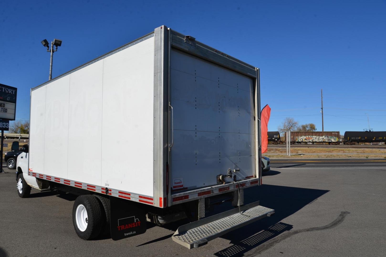 2019 Oxford White /Grey Ford Econoline E450 (1FDXE4FS6KD) with an 6.8L V10 SOHC 20V engine, 6-Speed Heavy Duty Automatic transmission, located at 4562 State Avenue, Billings, MT, 59101, (406) 896-9833, 45.769516, -108.526772 - 2019 Ford E450 Cutaway Cube Van This Low Mileage Ford is a 1 Owner Truck. there are no accidents recorded on the history report. It Runs and drives nicely. The Tires are 225/75 R16 Cooper Discover AT3's and they are in good condition. It has a 6.8 Liter V10 Engine, 6 Speed Automatic Transmissi - Photo#6