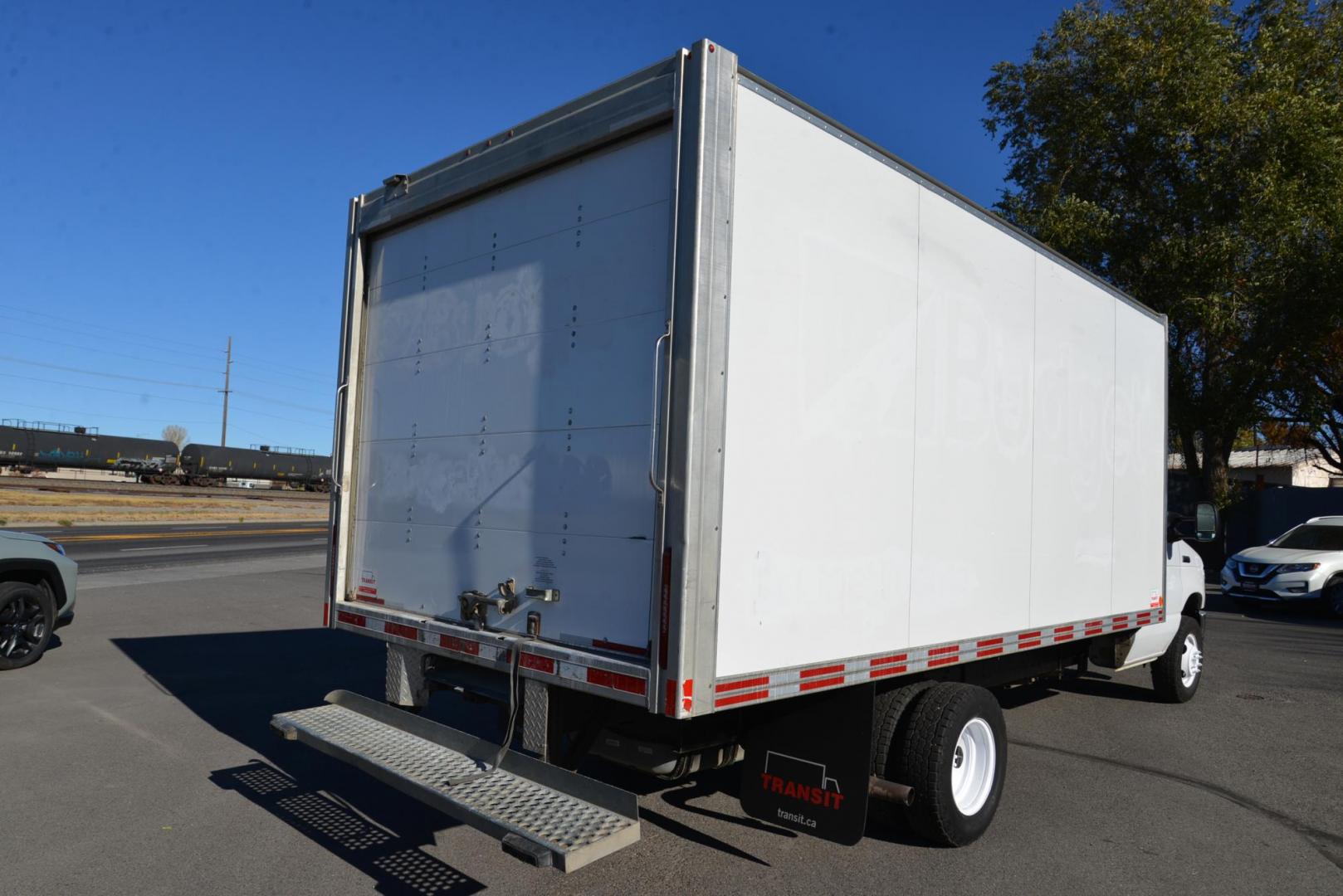 2019 Oxford White /Grey Ford Econoline E450 (1FDXE4FS6KD) with an 6.8L V10 SOHC 20V engine, 6-Speed Heavy Duty Automatic transmission, located at 4562 State Avenue, Billings, MT, 59101, (406) 896-9833, 45.769516, -108.526772 - 2019 Ford E450 Cutaway Cube Van This Low Mileage Ford is a 1 Owner Truck. there are no accidents recorded on the history report. It Runs and drives nicely. The Tires are 225/75 R16 Cooper Discover AT3's and they are in good condition. It has a 6.8 Liter V10 Engine, 6 Speed Automatic Transmissi - Photo#8