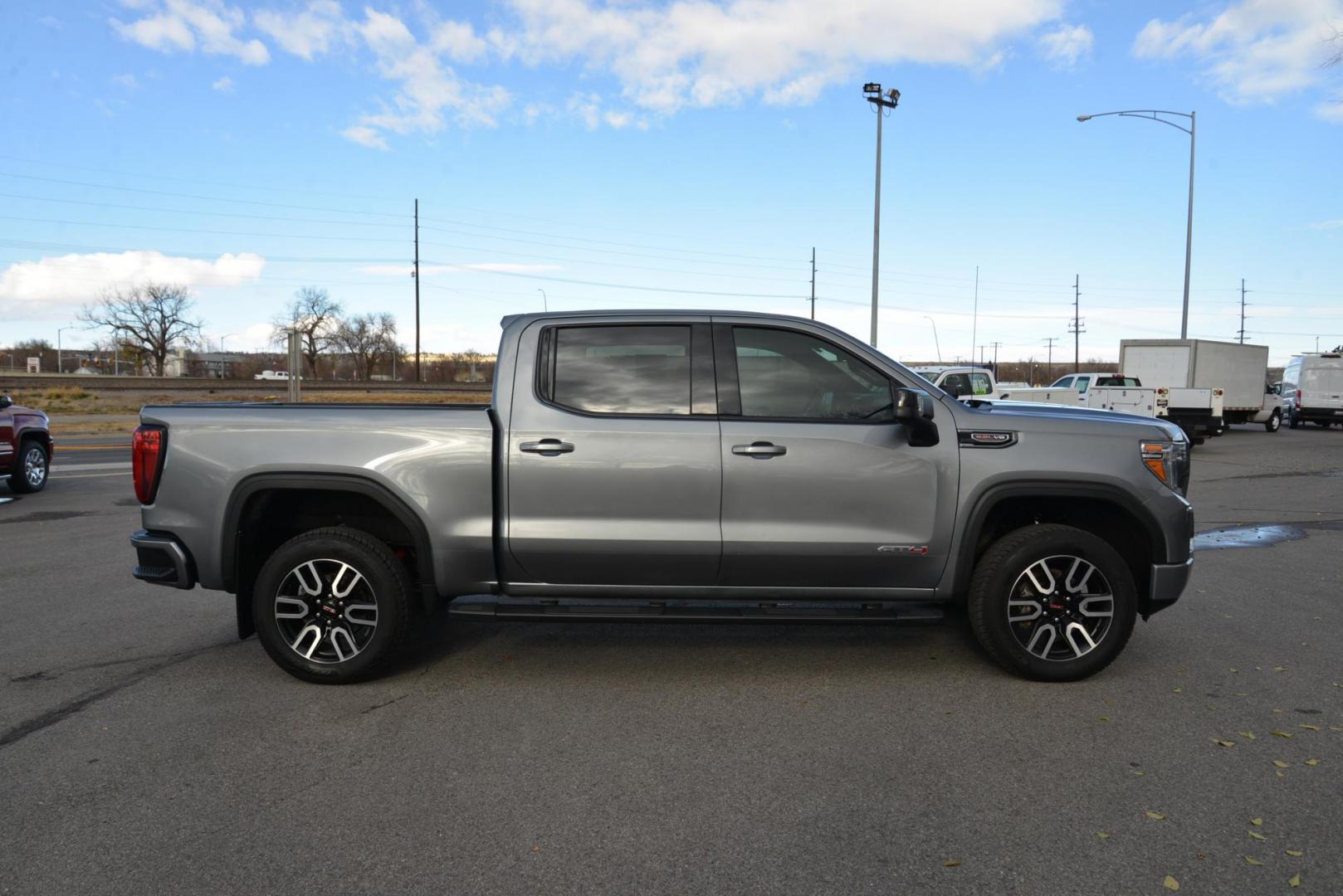 2020 Satin Steel Metallic /Jet Black GMC Sierra 1500 AT4 (1GTP9EEL0LZ) with an 6.2L V8 OHV 16V engine, 6A transmission, located at 4562 State Avenue, Billings, MT, 59101, (406) 896-9833, 45.769516, -108.526772 - Photo#4