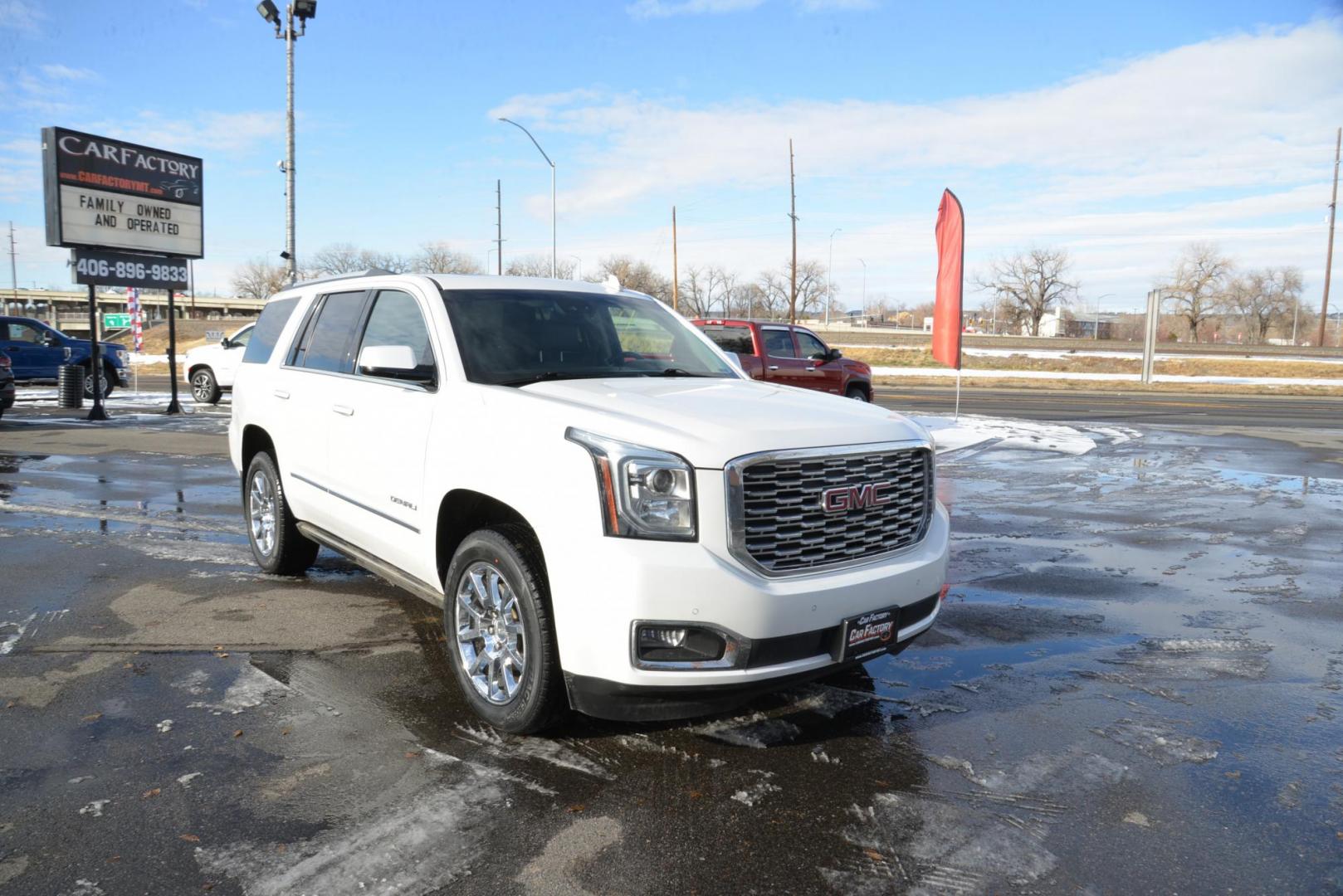 2018 White /Cocoa/Dark Atmosphere GMC Yukon Denali 4WD (1GKS2CKJ3JR) with an 6.2L V8 OHV 16V engine, 10 Speed Automatic transmission, located at 4562 State Avenue, Billings, MT, 59101, (406) 896-9833, 45.769516, -108.526772 - 2018 GMC Yukon Denali 4x4 with 3rd row seating The Yukon is a 2 Owner vehicle, There are no accidents recorded on the vehicle history report, it runs and drives smooth and quiet. The Interior and Exterior are both very clean. The Tires are new 20 inch Hercules Terra Trac It has a 6.2 Liter V - Photo#10