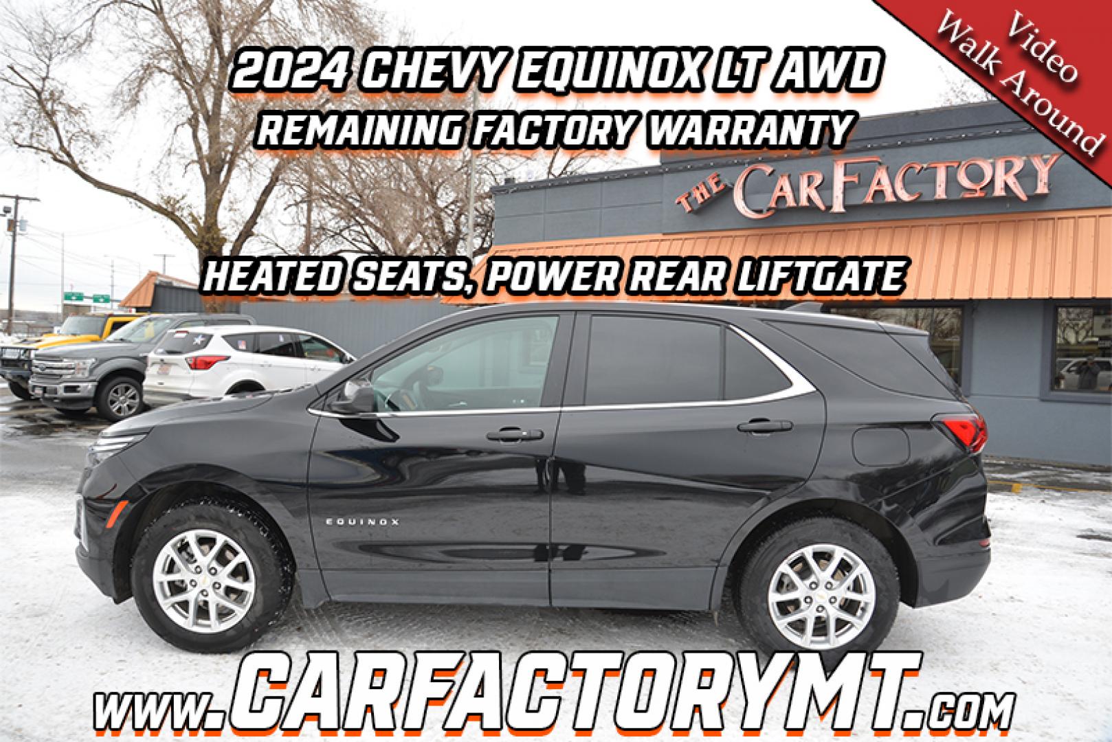 2024 Mosaic Black /Jet Black Chevrolet Equinox LT AWD (3GNAXUEG9RL) with an 1.5L L4 DOHC 16V TURBO engine, 6-Speed Automatic transmission, located at 4562 State Avenue, Billings, MT, 59101, (406) 896-9833, 45.769516, -108.526772 - Photo#1