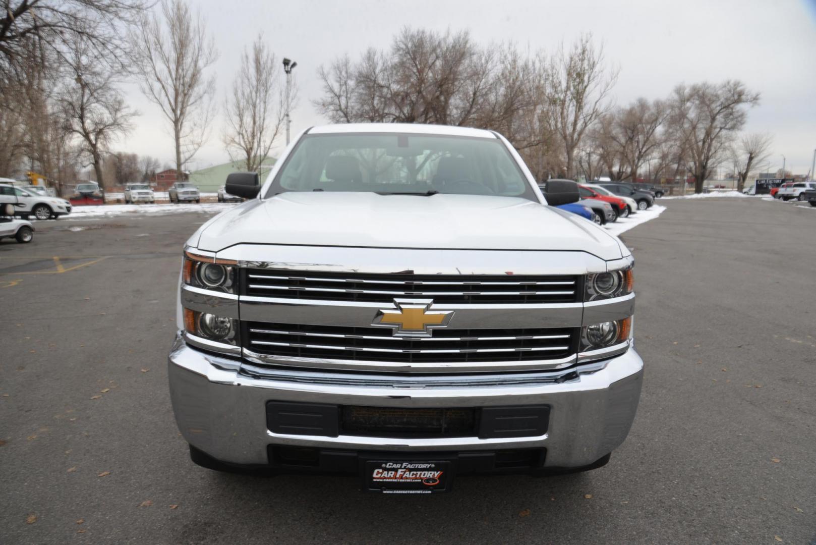 2016 Summit White /Grey Chevrolet Silverado 2500HD Work Truck Double Cab 4WD (1GC2KUEG3GZ) with an 6.0L V8 OHV 16V FFV engine, 6-Speed Heavy Duty Automatic transmission, located at 4562 State Avenue, Billings, MT, 59101, (406) 896-9833, 45.769516, -108.526772 - 2016 Chevy Silverado 2500 HD 4x4 This Low Mileage Chevy is a One owner truck. There are no accidents recorded on the history report . The Silverado runs and drives nicely.. The 17 Inch Good Year Wrangler Tires are in decent shape. It has a 6.0 Liter V8 , 6 Speed Automatic Transmission, 4.10 Rear - Photo#3