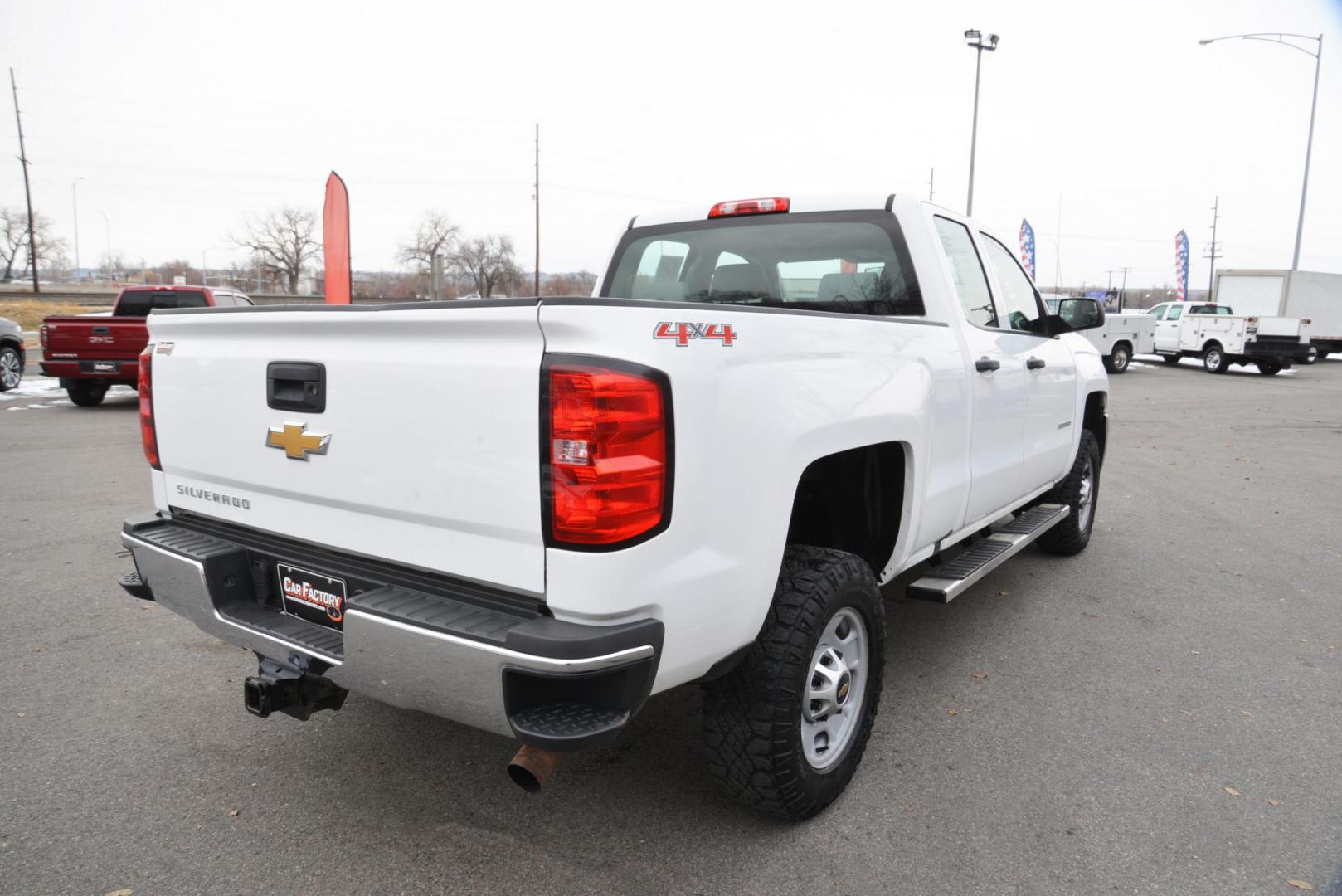 2016 Summit White /Grey Chevrolet Silverado 2500HD Work Truck Double Cab 4WD (1GC2KUEG3GZ) with an 6.0L V8 OHV 16V FFV engine, 6-Speed Heavy Duty Automatic transmission, located at 4562 State Avenue, Billings, MT, 59101, (406) 896-9833, 45.769516, -108.526772 - 2016 Chevy Silverado 2500 HD 4x4 This Low Mileage Chevy is a One owner truck. There are no accidents recorded on the history report . The Silverado runs and drives nicely.. The 17 Inch Good Year Wrangler Tires are in decent shape. It has a 6.0 Liter V8 , 6 Speed Automatic Transmission, 4.10 Rear - Photo#9