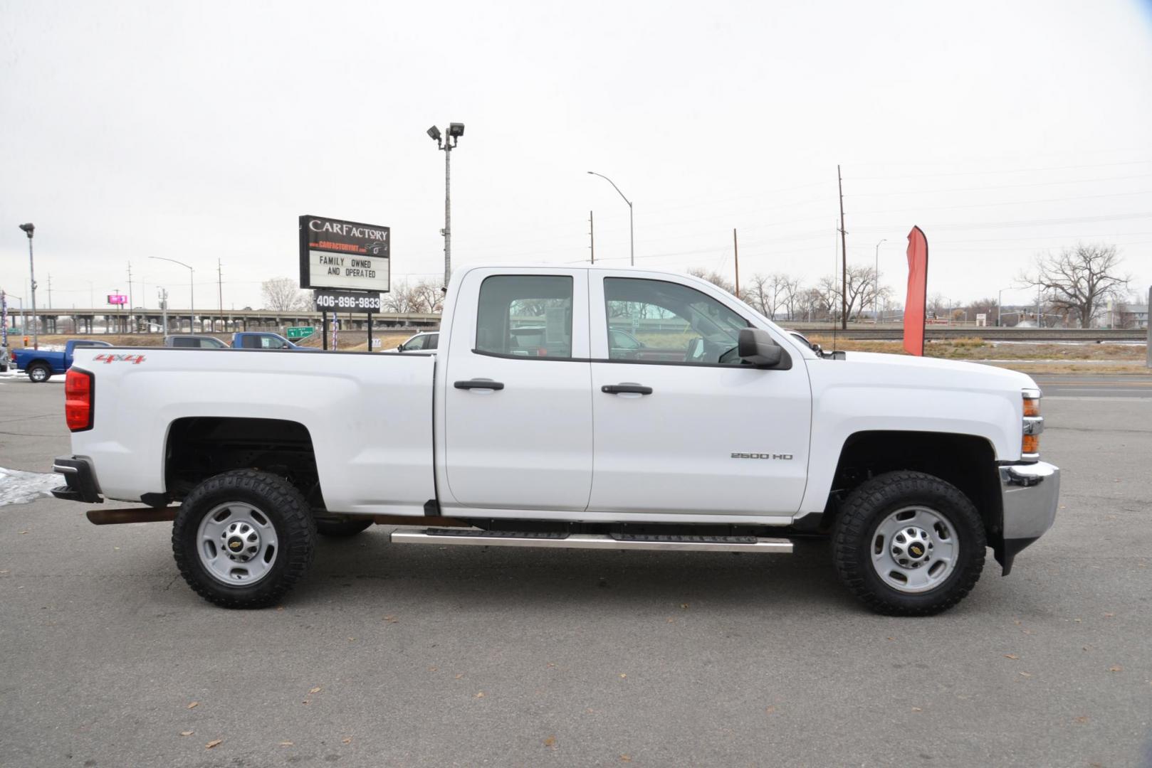 2016 Summit White /Grey Chevrolet Silverado 2500HD Work Truck Double Cab 4WD (1GC2KUEG3GZ) with an 6.0L V8 OHV 16V FFV engine, 6-Speed Heavy Duty Automatic transmission, located at 4562 State Avenue, Billings, MT, 59101, (406) 896-9833, 45.769516, -108.526772 - 2016 Chevy Silverado 2500 HD 4x4 This Low Mileage Chevy is a One owner truck. There are no accidents recorded on the history report . The Silverado runs and drives nicely.. The 17 Inch Good Year Wrangler Tires are in decent shape. It has a 6.0 Liter V8 , 6 Speed Automatic Transmission, 4.10 Rear - Photo#10