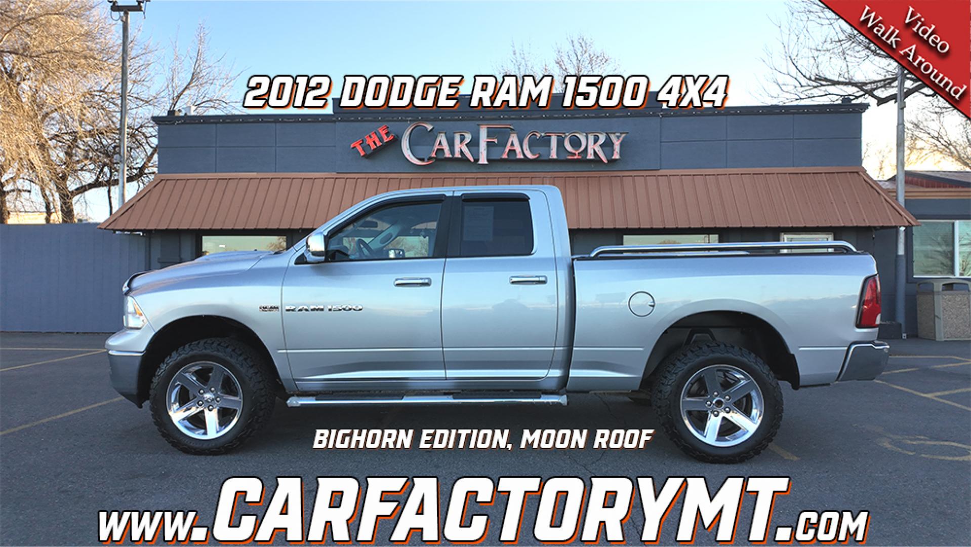 2012 Bright Silver /Dark Slate Dodge Ram 1500 Bighorn (1C6RD7GT1CS) with an 5.7L HEMI V8 OHV 16V engine, 6-Speed Automatic transmission, located at 4562 State Avenue, Billings, MT, 59101, (406) 896-9833, 45.769516, -108.526772 - Photo#1