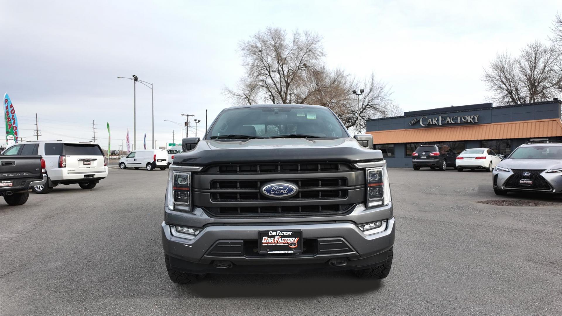 2021 Grey /Black Ford F-150 (1FTFW1E53MF) with an 5.0L V8 OHV 16V engine, 6A transmission, located at 4562 State Avenue, Billings, MT, 59101, (406) 896-9833, 45.769516, -108.526772 - This is a 2021 Ford F150 Lariat SuperCrew 4x4 with a 5 and a half foot bed This Ford runs and drives nicely, there are no accidents recorded on the history report. The Interior and exterior are clean, The 20 Inch Goodyear Wrangler Tires are in great shape it has a 5 Liter V8, 10 Speed automati - Photo#2