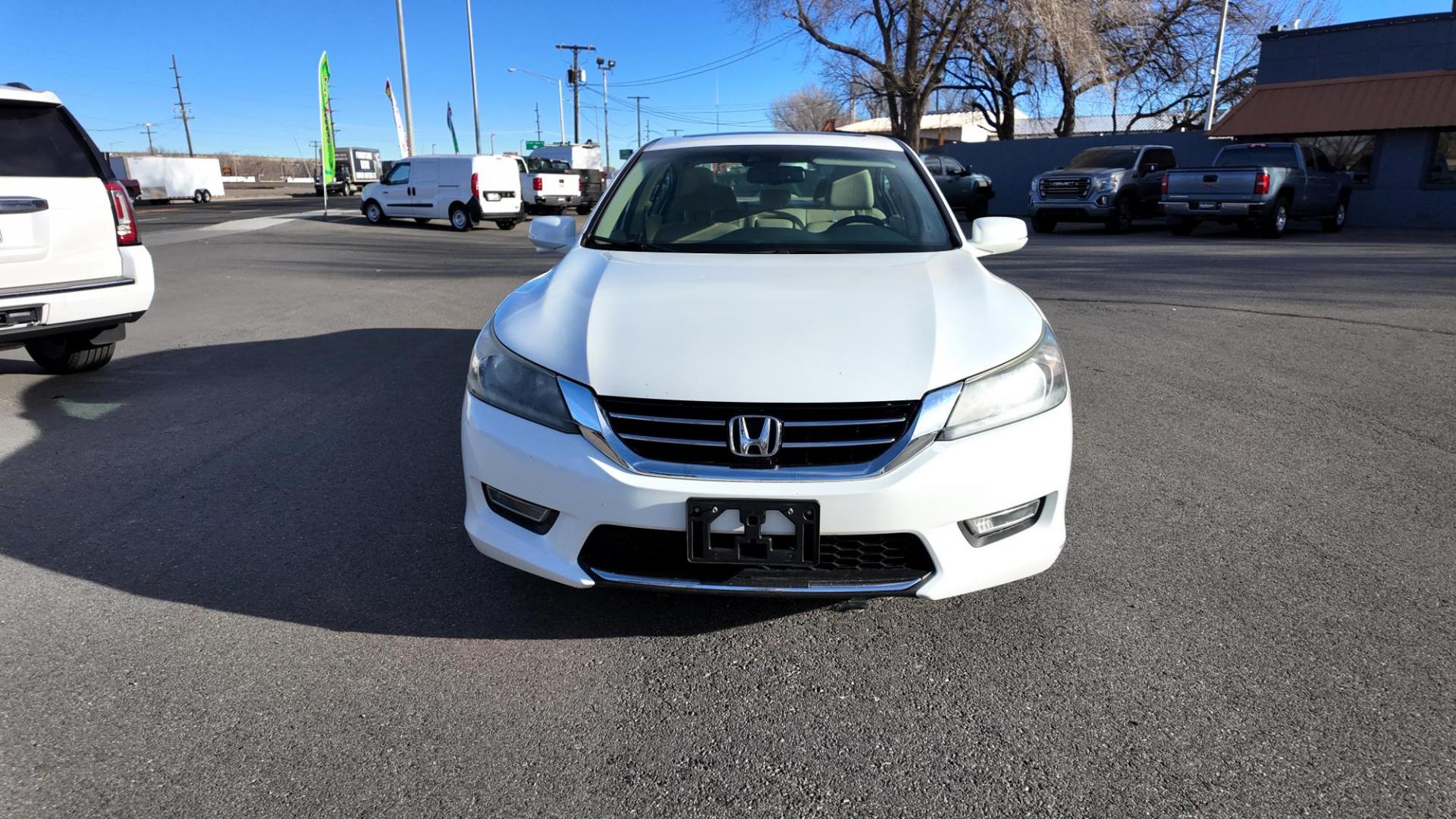 2013 White Orchid Pearl /Ivory Honda Accord EX-L (1HGCR3F80DA) with an 3.5L V6 SOHC 24V engine, 6-Speed Automatic transmission, located at 4562 State Avenue, Billings, MT, 59101, (406) 896-9833, 45.769516, -108.526772 - 2013 Honda Accord EX-L it's a low mileage, local Trade In, the Accord is a 2 owner vehicle that's been in Montana since new. There are no accidents recorded on the history report. The interior is very clean especially given its age. The Honda runs and drives well. The 17 Inch Fallkin Tires are in g - Photo#4