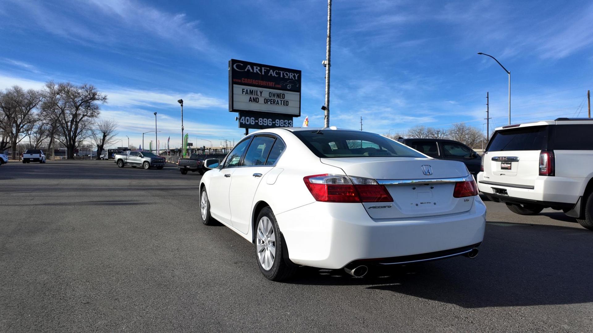 2013 White Orchid Pearl /Ivory Honda Accord EX-L (1HGCR3F80DA) with an 3.5L V6 SOHC 24V engine, 6-Speed Automatic transmission, located at 4562 State Avenue, Billings, MT, 59101, (406) 896-9833, 45.769516, -108.526772 - 2013 Honda Accord EX-L it's a low mileage, local Trade In, the Accord is a 2 owner vehicle that's been in Montana since new. There are no accidents recorded on the history report. The interior is very clean especially given its age. The Honda runs and drives well. The 17 Inch Fallkin Tires are in g - Photo#7