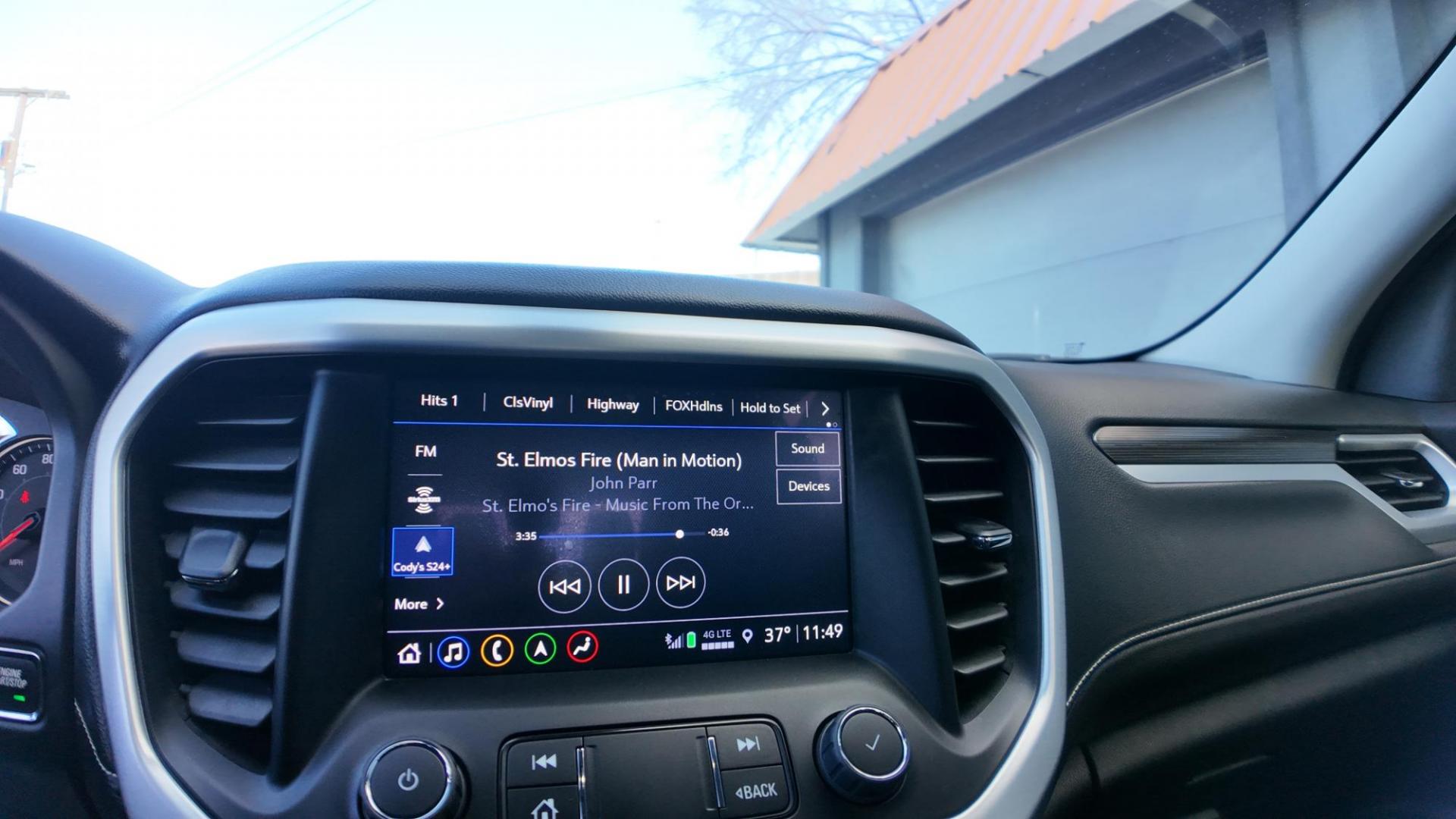 2023 Volcanic Red Tintcoat /Jet Black GMC Acadia SLT AWD (1GKKNUL4XPZ) with an 2.0L L4 DOHC 16V TURBO engine, 9A transmission, located at 4562 State Avenue, Billings, MT, 59101, (406) 896-9833, 45.769516, -108.526772 - 2023 GMC Acadia SLT All Wheel Drive The Acadia is a 1 Owner vehicle. There are no accidents recorded on the history report. The Interior and exterior are clean. The SUV also has the remainder of the factory warranty. The 18 Inch tires are in good shape. it has a 2 Liter Turbo Engine, 9 Speed a - Photo#17