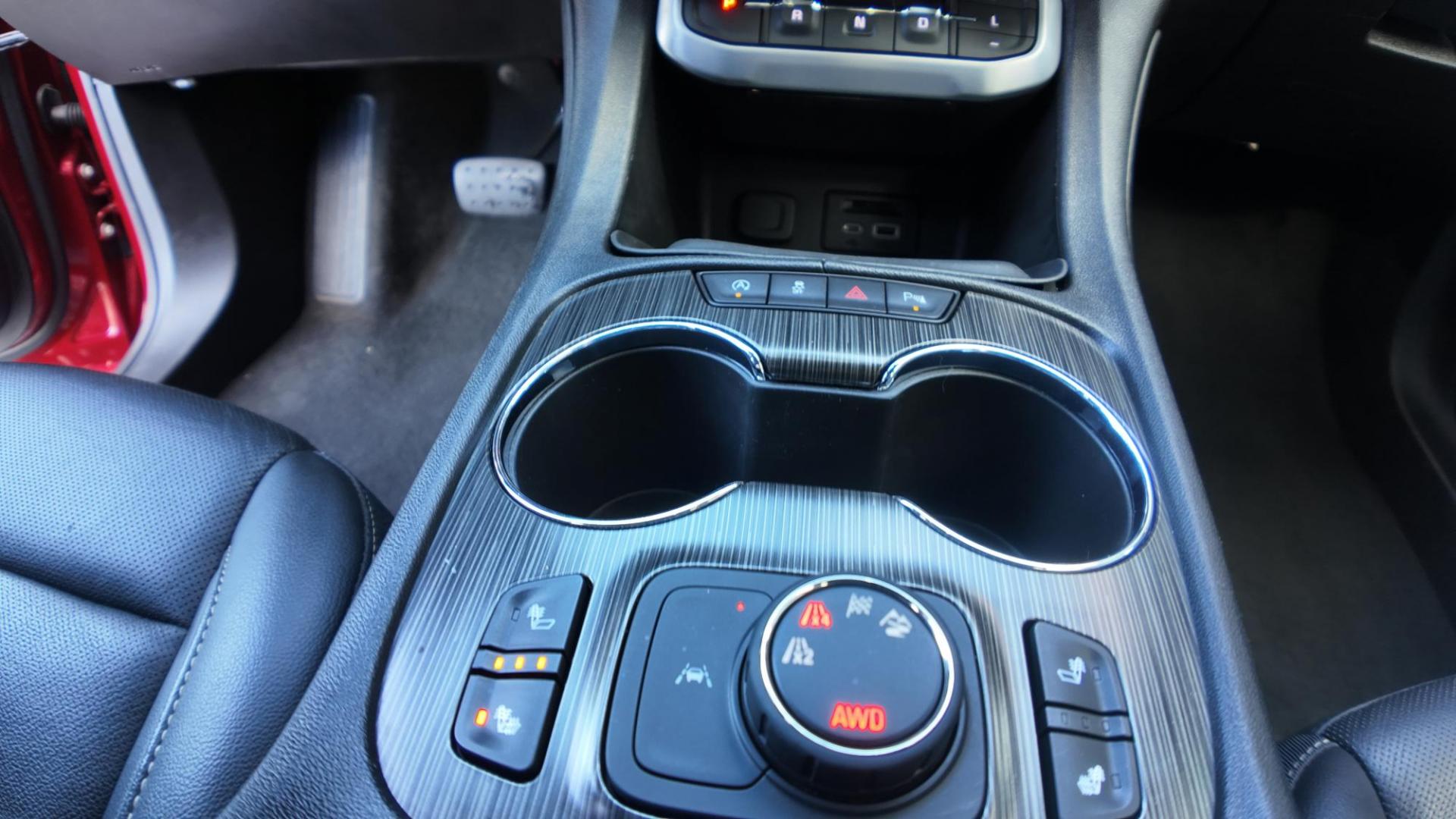 2023 Volcanic Red Tintcoat /Jet Black GMC Acadia SLT AWD (1GKKNUL4XPZ) with an 2.0L L4 DOHC 16V TURBO engine, 9A transmission, located at 4562 State Avenue, Billings, MT, 59101, (406) 896-9833, 45.769516, -108.526772 - 2023 GMC Acadia SLT All Wheel Drive The Acadia is a 1 Owner vehicle. There are no accidents recorded on the history report. The Interior and exterior are clean. The SUV also has the remainder of the factory warranty. The 18 Inch tires are in good shape. it has a 2 Liter Turbo Engine, 9 Speed a - Photo#18