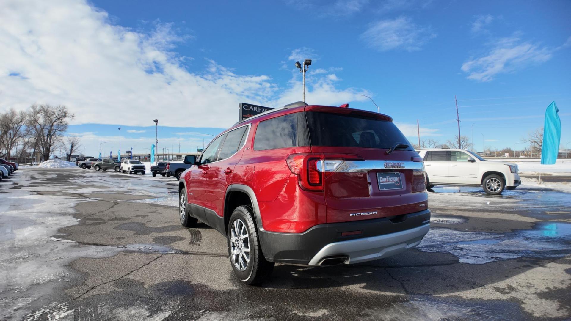 2023 Volcanic Red Tintcoat /Jet Black GMC Acadia SLT AWD (1GKKNUL4XPZ) with an 2.0L L4 DOHC 16V TURBO engine, 9A transmission, located at 4562 State Avenue, Billings, MT, 59101, (406) 896-9833, 45.769516, -108.526772 - 2023 GMC Acadia SLT All Wheel Drive The Acadia is a 1 Owner vehicle. There are no accidents recorded on the history report. The Interior and exterior are clean. The SUV also has the remainder of the factory warranty. The 18 Inch tires are in good shape. it has a 2 Liter Turbo Engine, 9 Speed a - Photo#5