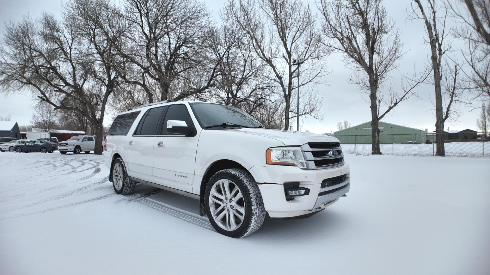 2016 White Platinum Metallic /Black Ford Expedition EL Platinum 4WD (1FMJK1MT1GE) with an 3.5L V6 DOHC 24V FFV engine, 6-Speed Automatic transmission, located at 4562 State Avenue, Billings, MT, 59101, (406) 896-9833, 45.769516, -108.526772 - 2016 Ford Expedition EL( Extended Length) 4x4 Platinum This Ford has no accidents recorded on the history report. The Interior and exterior are clean. the SUV runs and drives well. The 22 Inch tires are in good shape. It has a 3 point 5 Liter Ecoboost V6, 6 speed automatic transmission, 3 73 - Photo#9